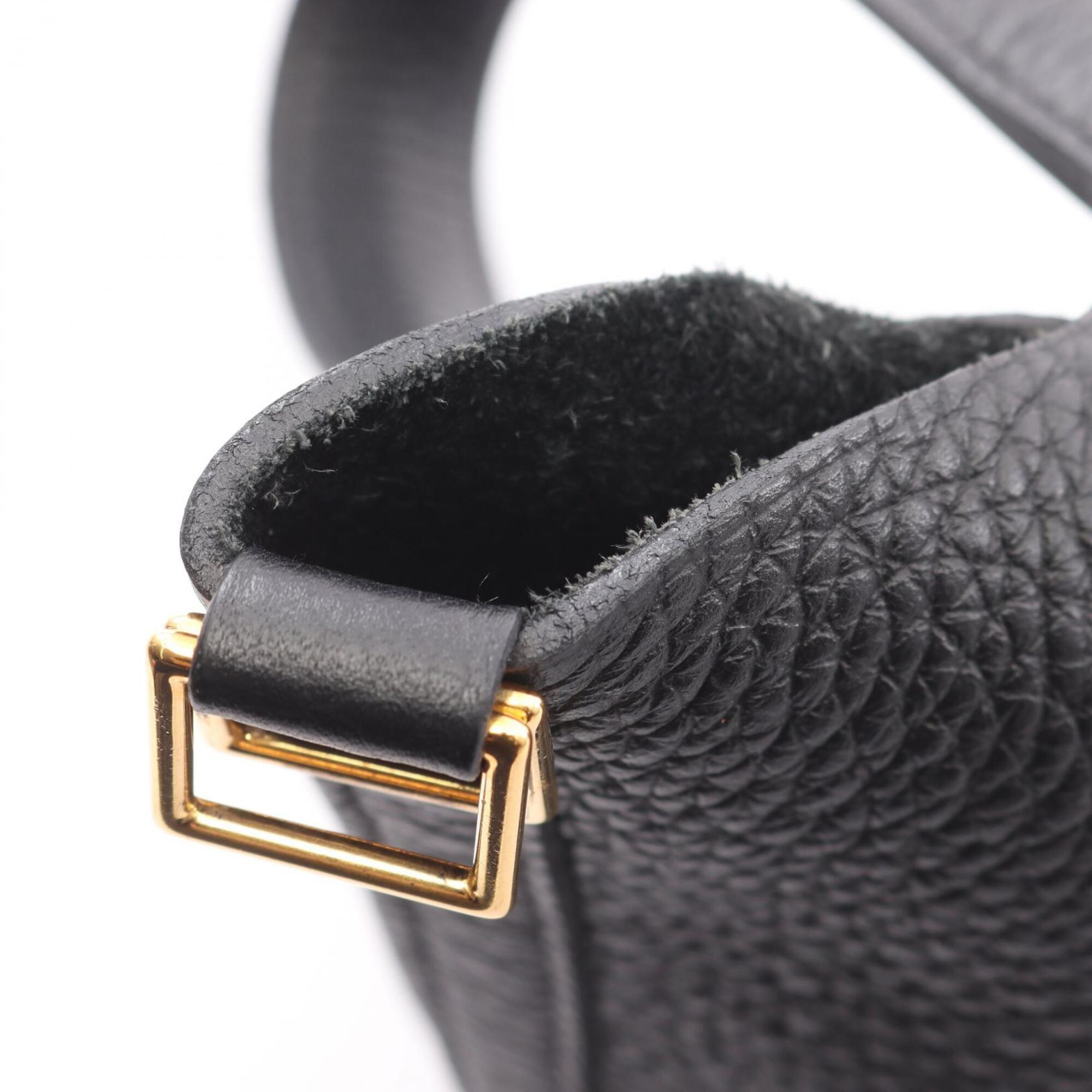 Hermes Black Taurillon Clemence Leather Leather Handbag (Pre-Owned)