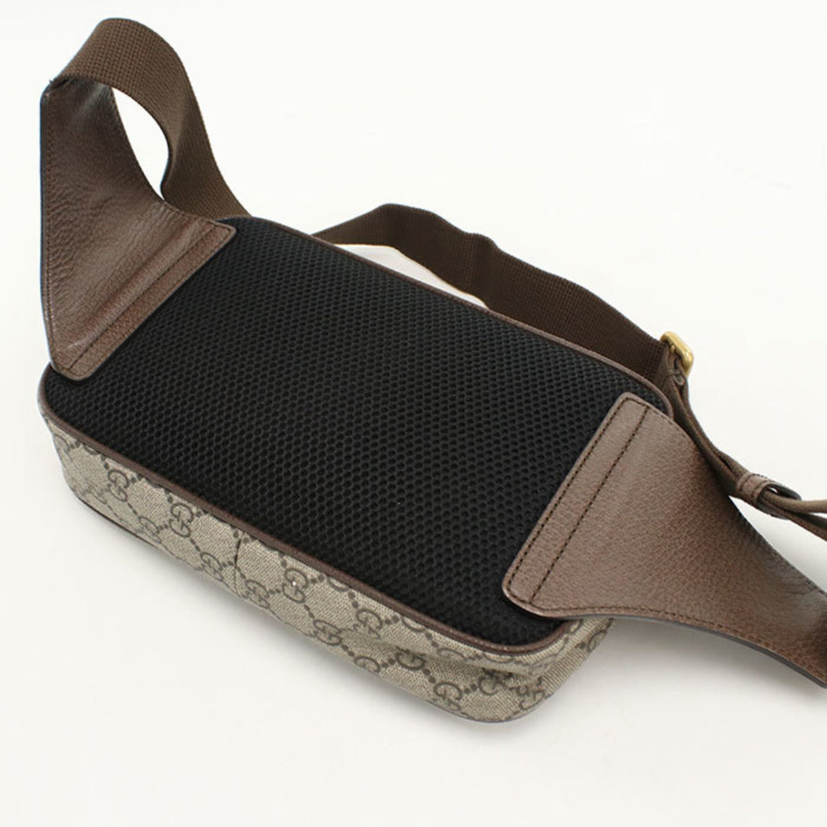 Gucci Beige Pvc Leather Sling Bag (Pre-Owned)