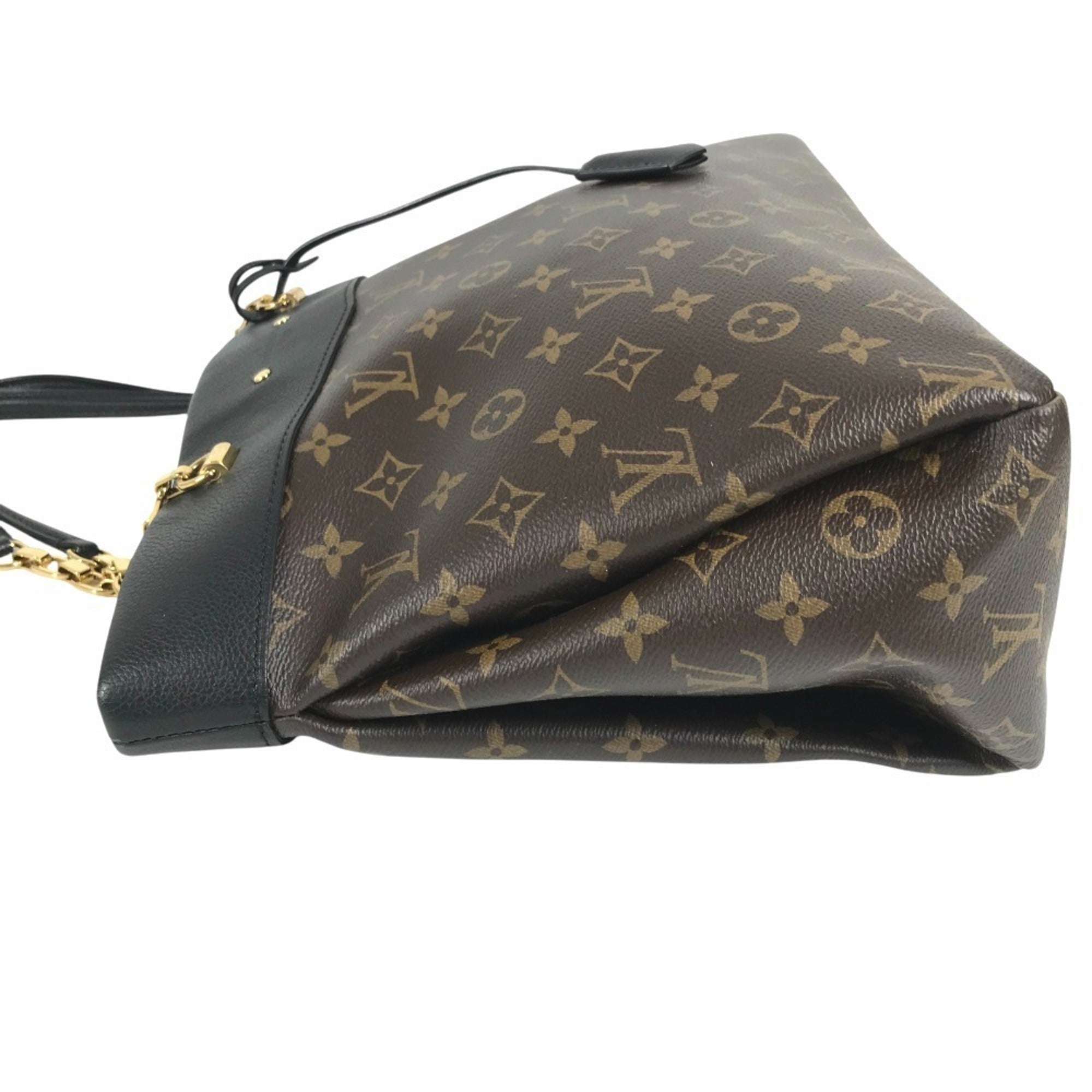 Louis Vuitton Black Brown Monogram Monogram Shoulder Bag Tote Bag (Pre-Owned)