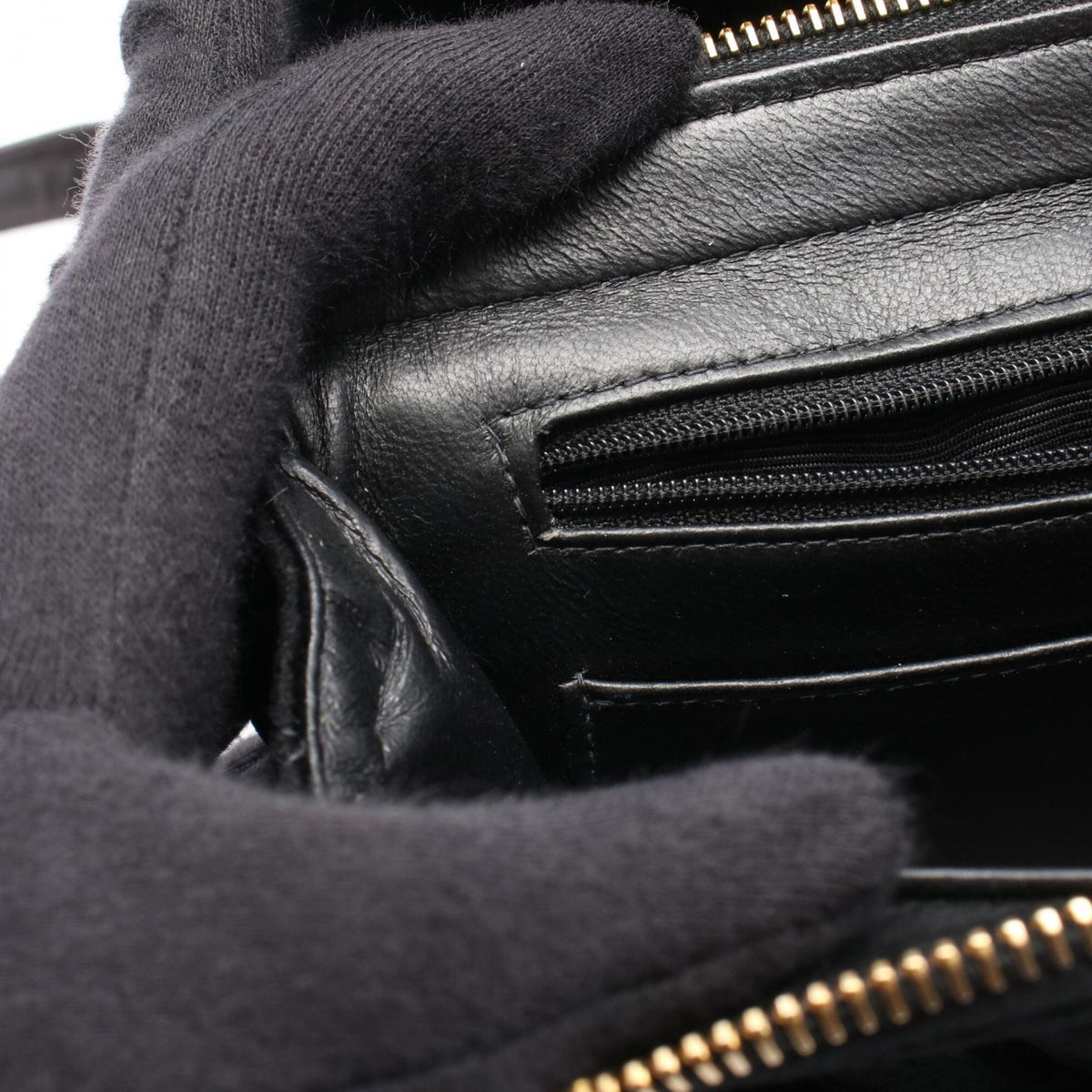 Chanel Black Fabric Backpack Handbag (Pre-Owned)