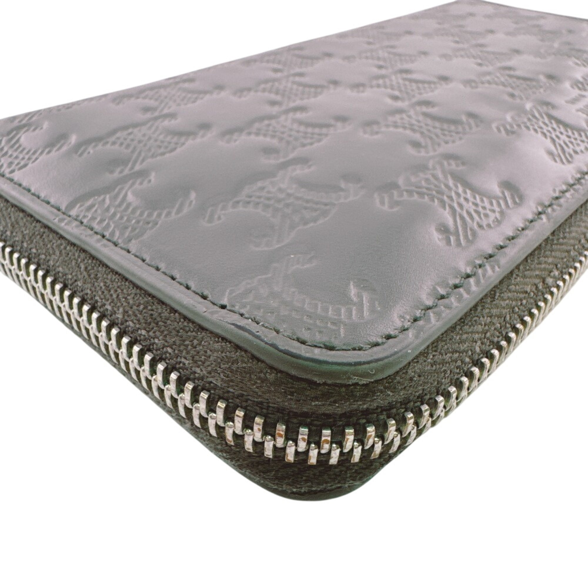 Celine Gray Leather Long Wallet (Bi-Fold) (Pre-Owned)