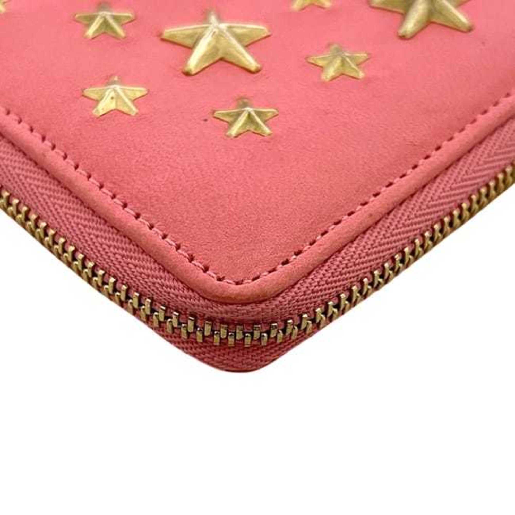 Jimmy Choo Pink Leather Coin Purse/Coin Case (Pre-Owned)