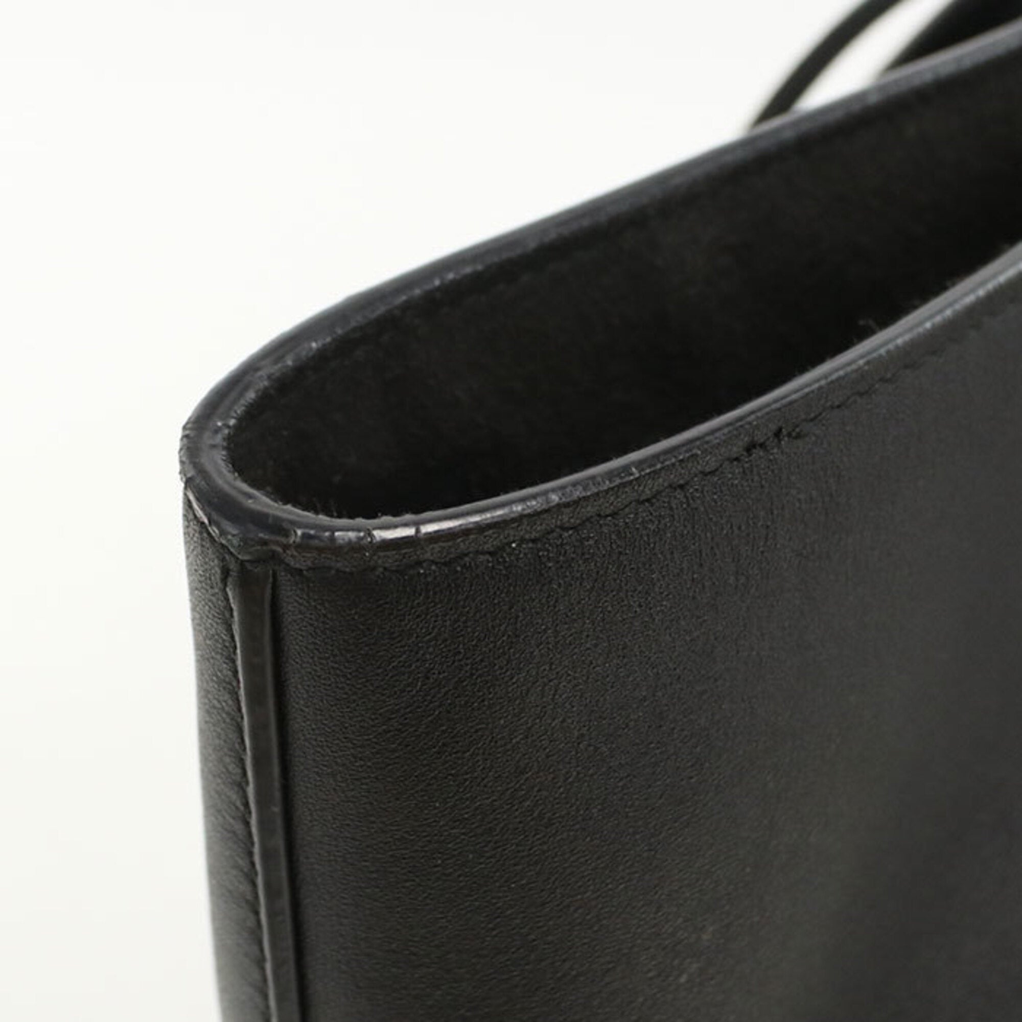 Salvatore Ferragamo Black Leather Tote Bag (Pre-Owned)