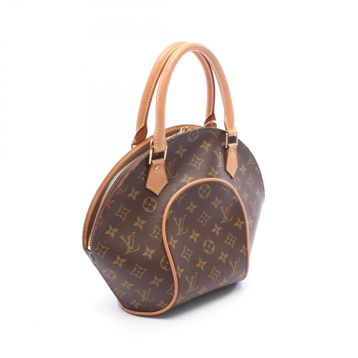Louis Vuitton Brown Monogram Coated Canvas Leather Handbag (Pre-Owned)