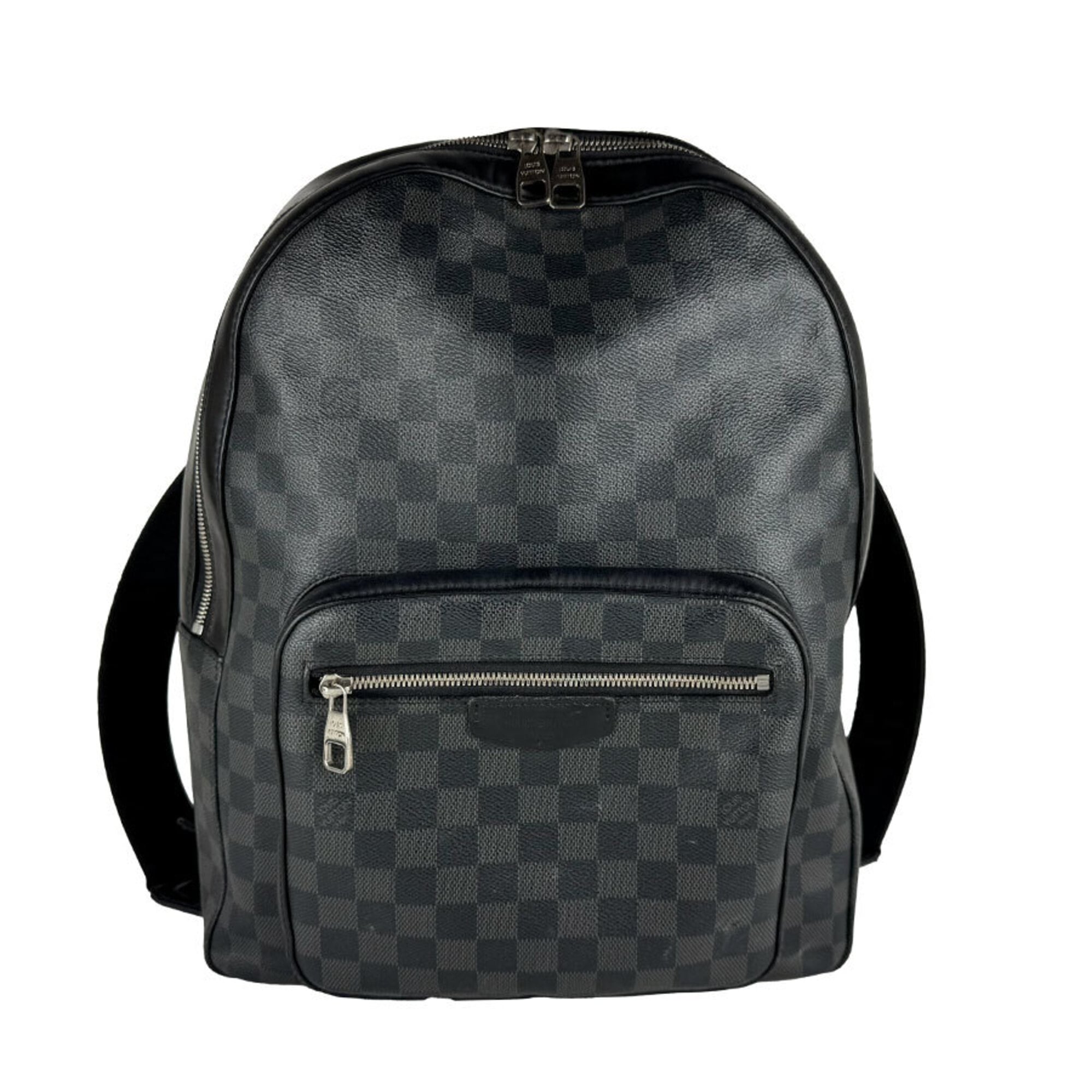 Louis Vuitton Black Damier Graphite Damier Graphite Backpack (Pre-Owned)