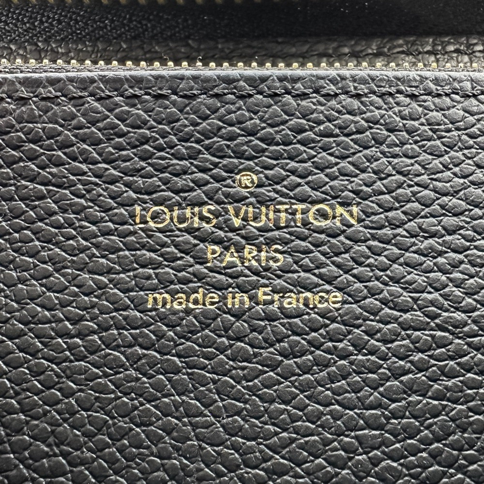 Louis Vuitton Beige Black Monogram Empreinte Long Wallet (Bi-Fold) (Pre-Owned)