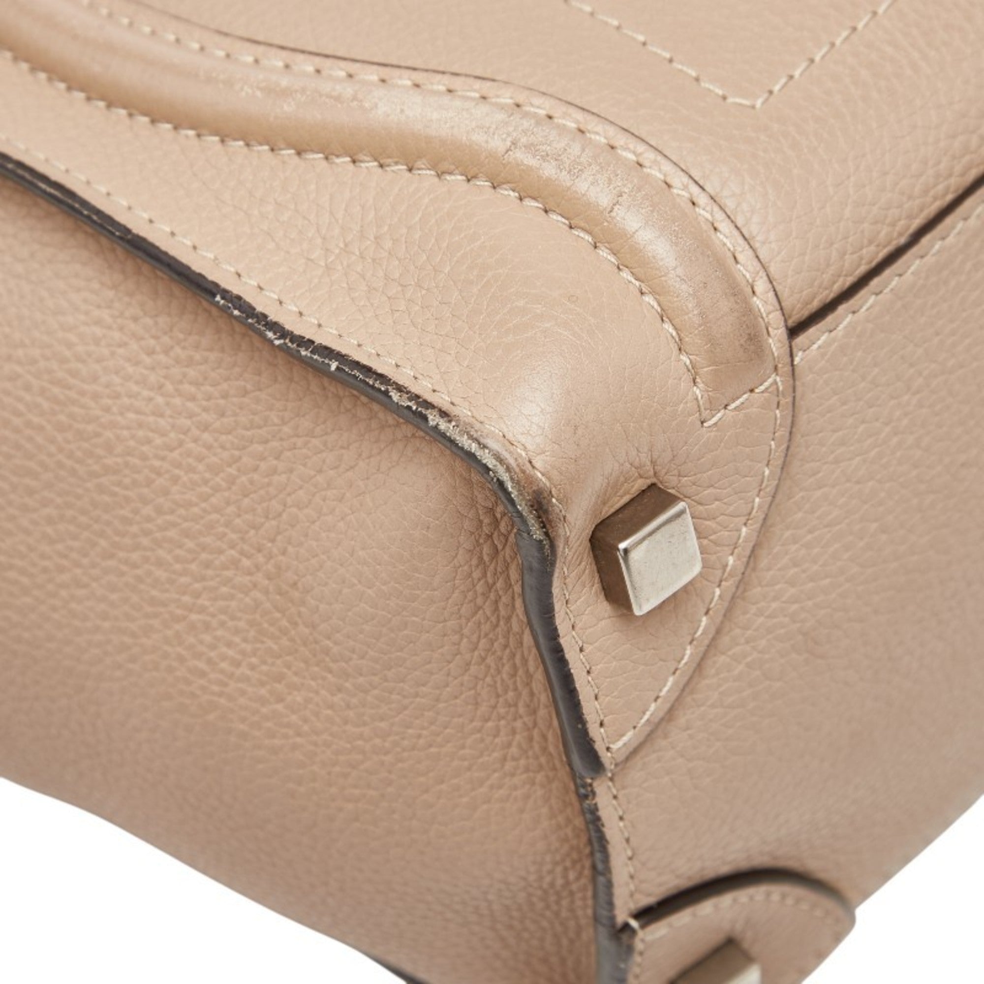 Celine Beige Leather Handbag (Pre-Owned)