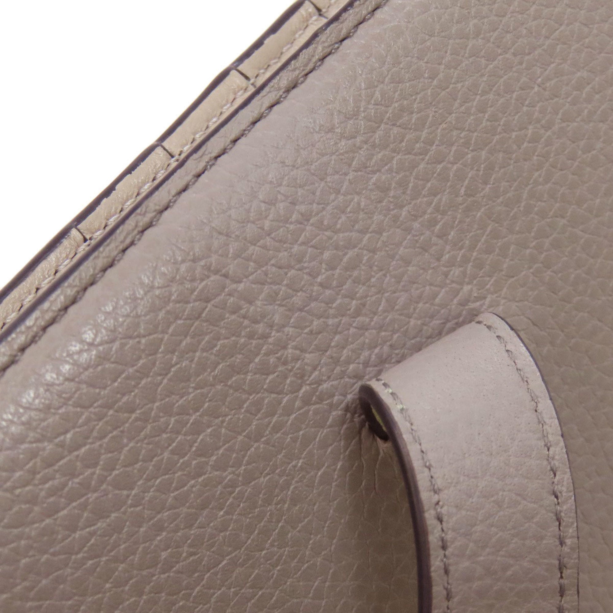 Loewe Gray Green Leather Coin Purse/Coin Case (Pre-Owned)