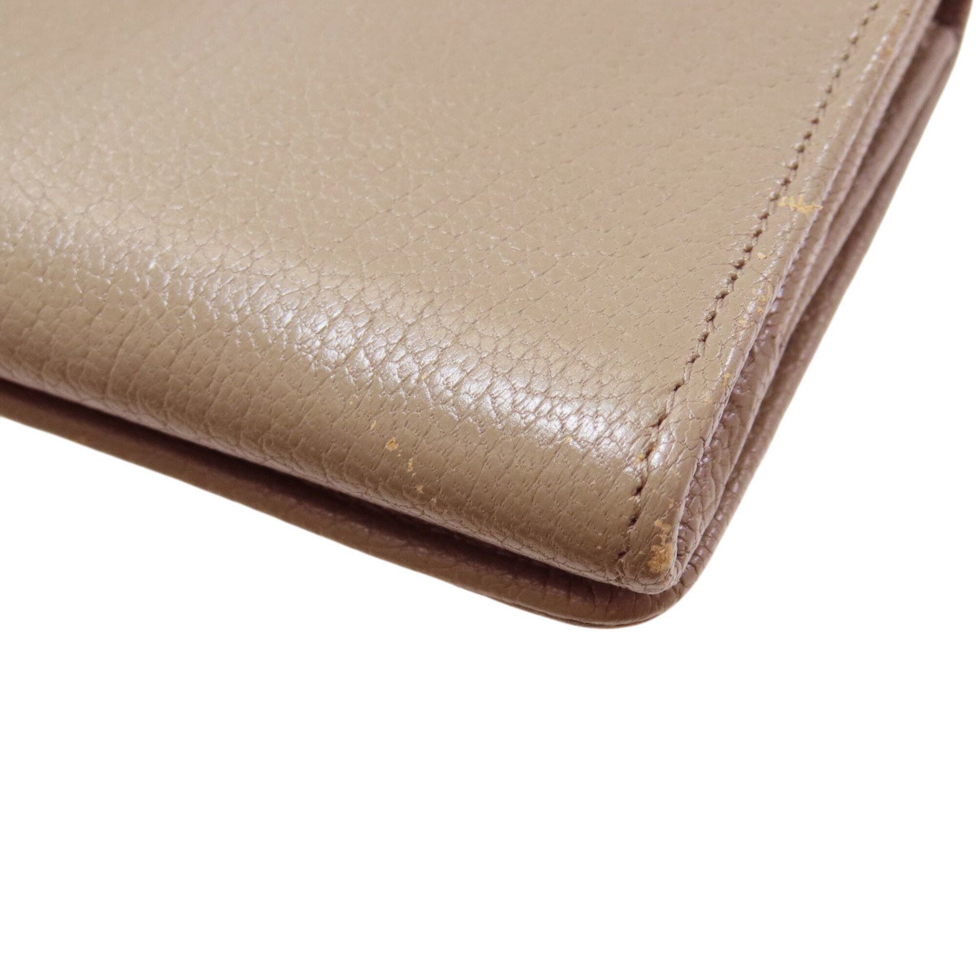 Balenciaga Grayish Leather Long Wallet (Bi-Fold) (Pre-Owned)