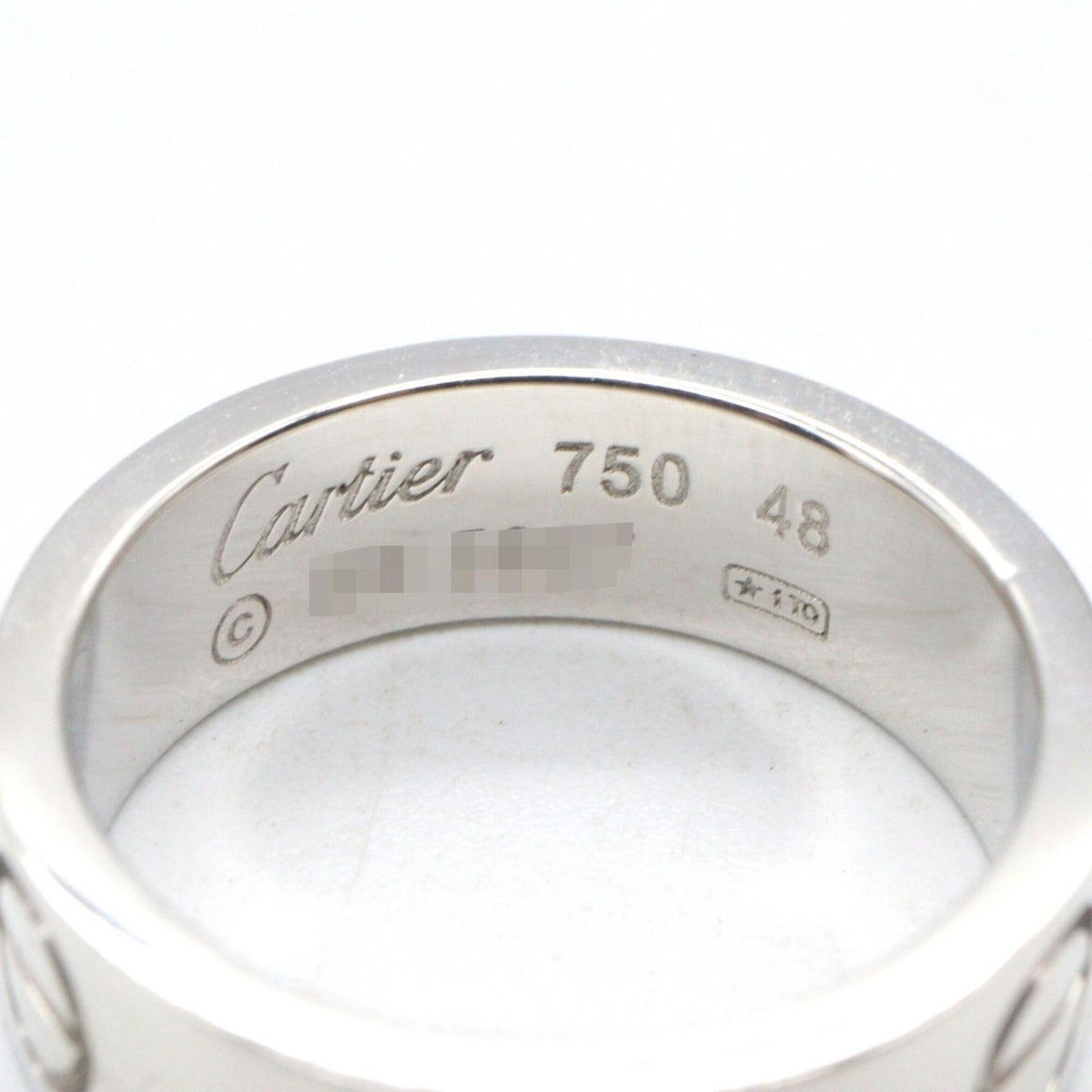 Cartier Silver White Gold (18K) Band Ring (Pre-Owned)