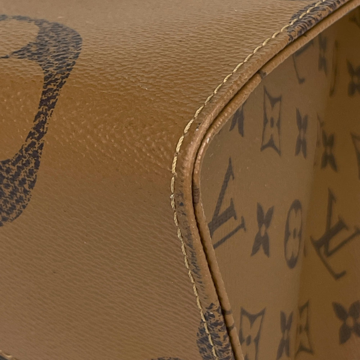 Louis Vuitton Brown Monogram Reverse Shoulder Bag Tote Bag (Pre-Owned)