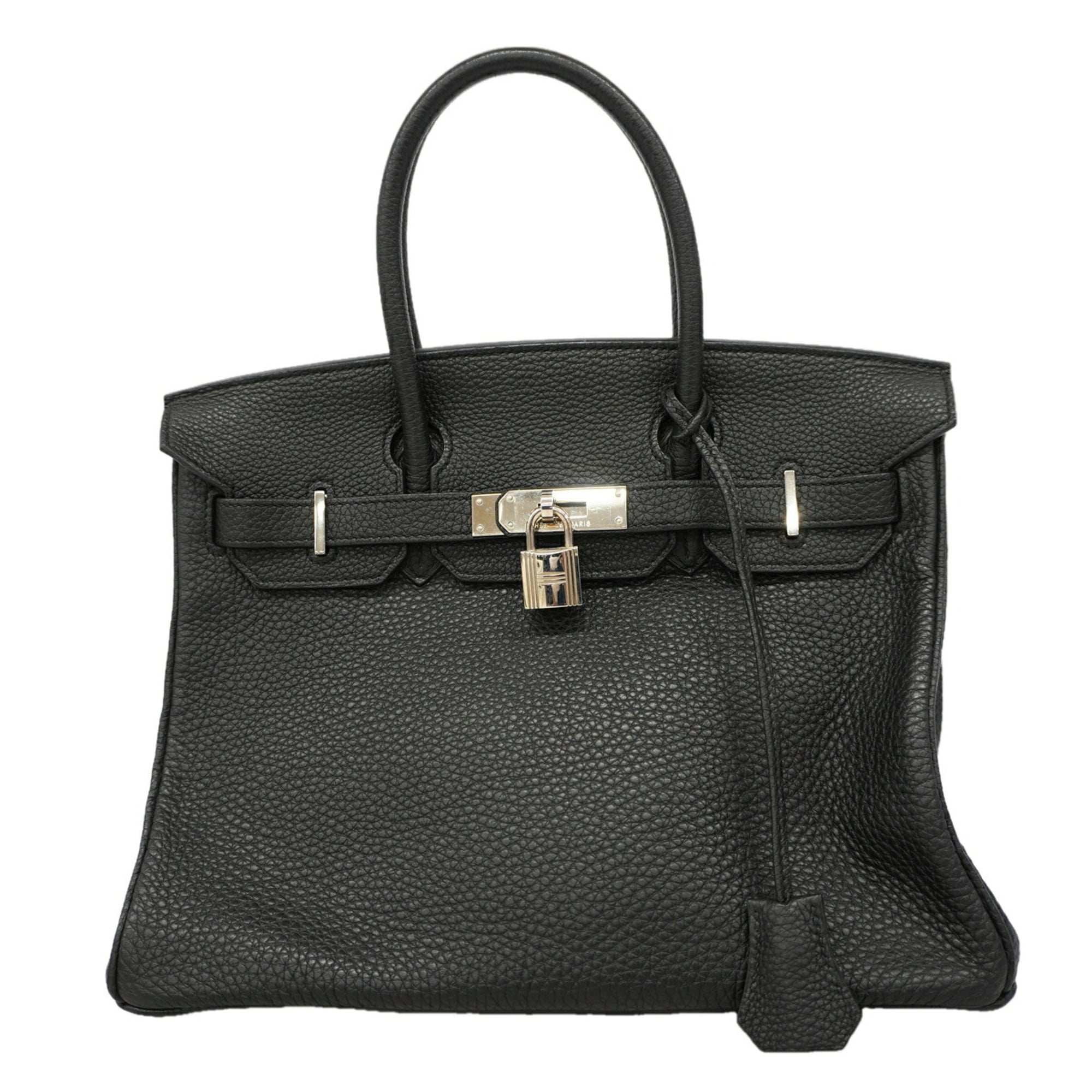 Hermes Black Togo Leather Handbag (Pre-Owned)