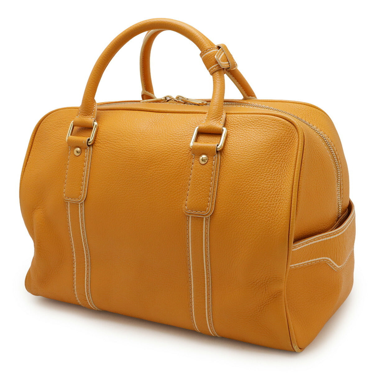 Louis Vuitton Jaune Leather Boston Bag (Pre-Owned)