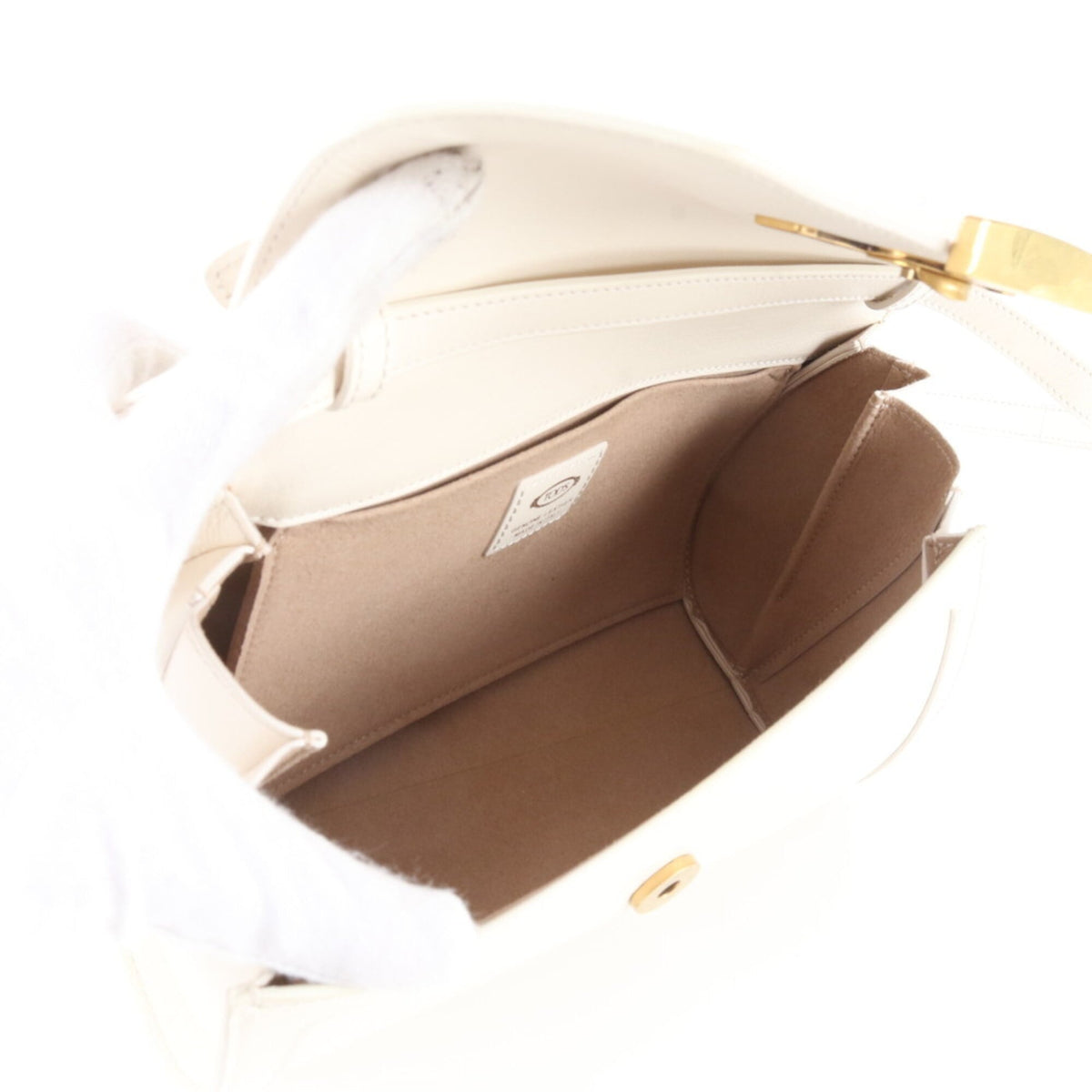 Tod's White Leather Crossbody Bag Handbag Shoulder Bag Tote Bag (Pre-Owned)