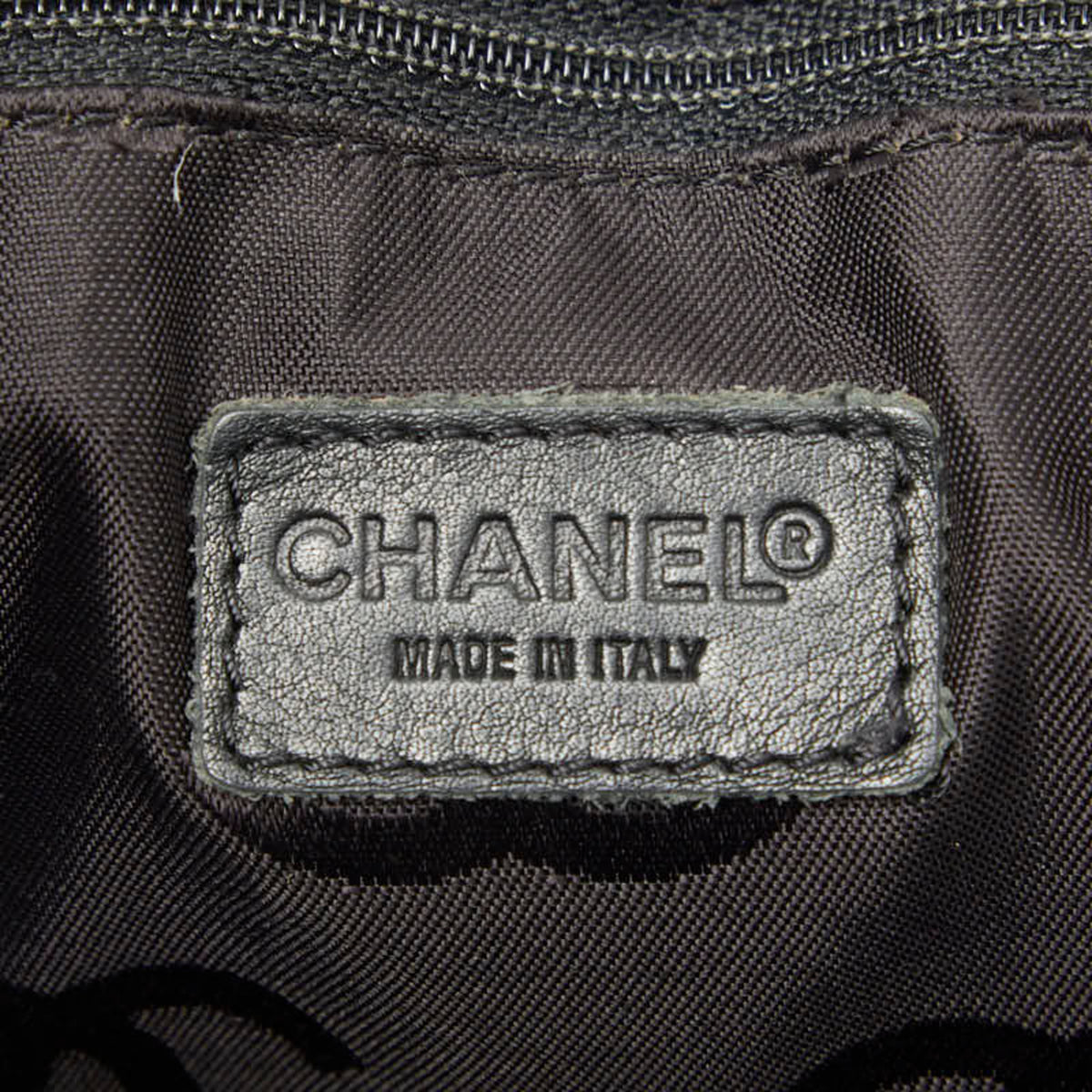 Chanel Black Leather Handbag Pouch (Pre-Owned)