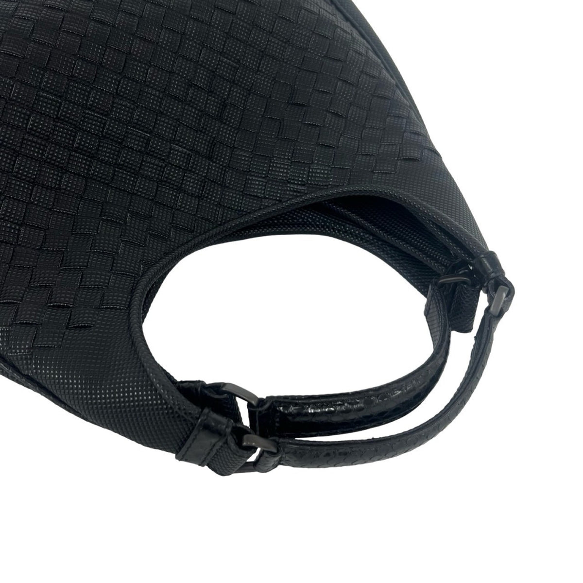 Bottega Veneta Black Leather Pvc Handbag Tote Bag (Pre-Owned)