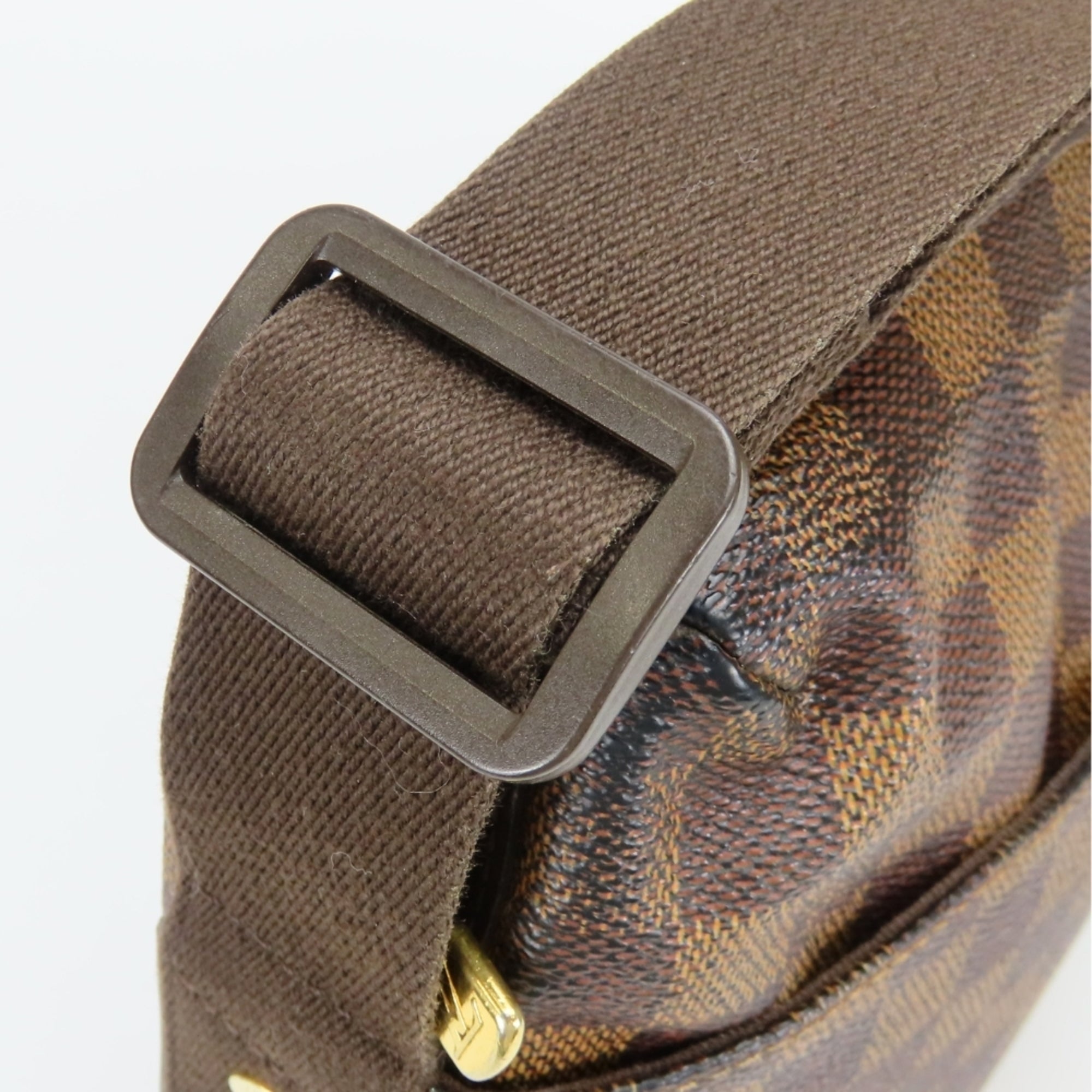 Louis Vuitton Damier Brown Damier Canvas Ebene Damier Canvas Leather Shoulder Bag (Pre-Owned)