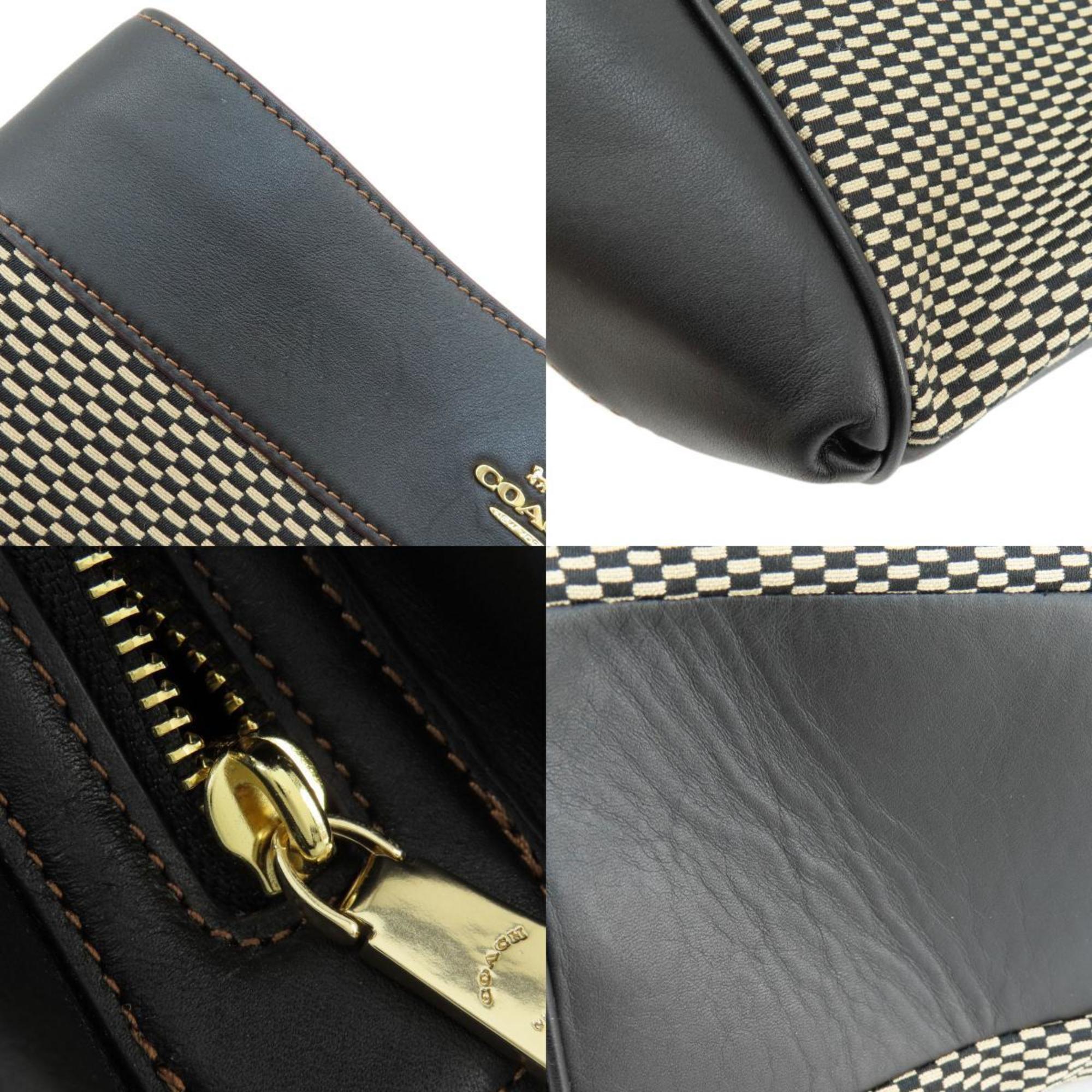 Coach Black Canvas Tote Bag (Pre-Owned)