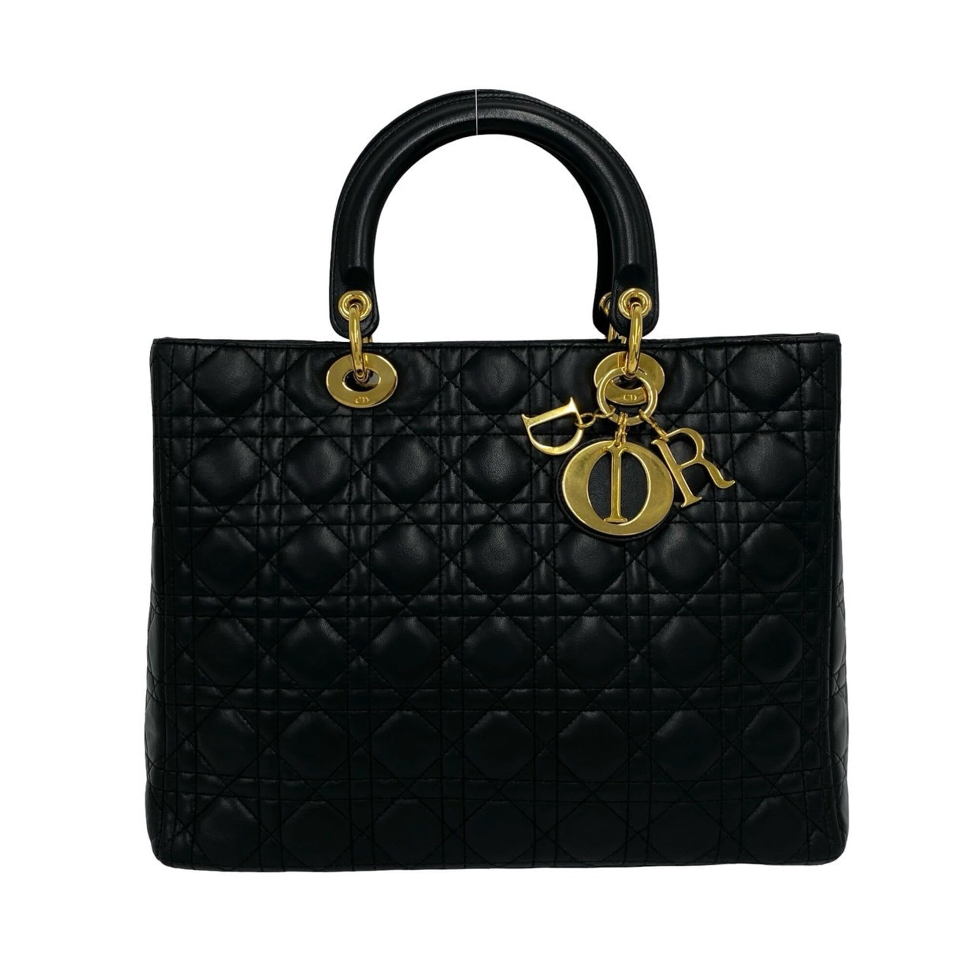 Christian Dior Black Leather Handbag (Pre-Owned)