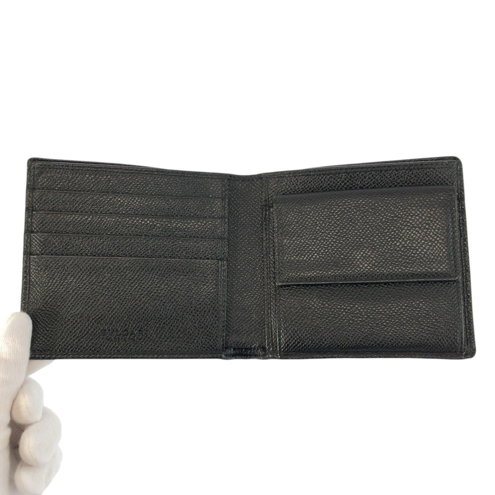 Bvlgari Black Leather Wallet (Bi-Fold) (Pre-Owned)