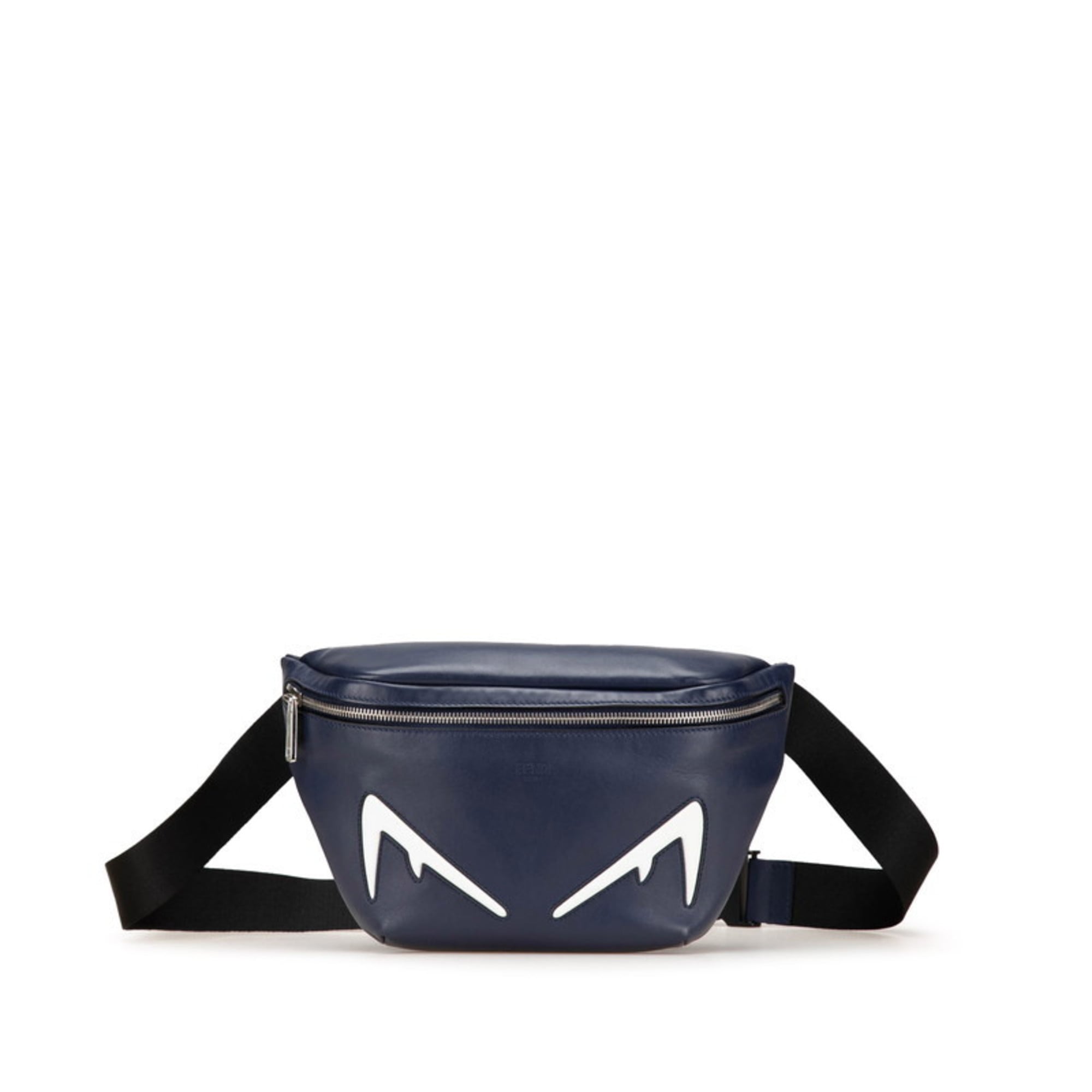 Fendi Navy Leather Fanny Pack (Pre-Owned)