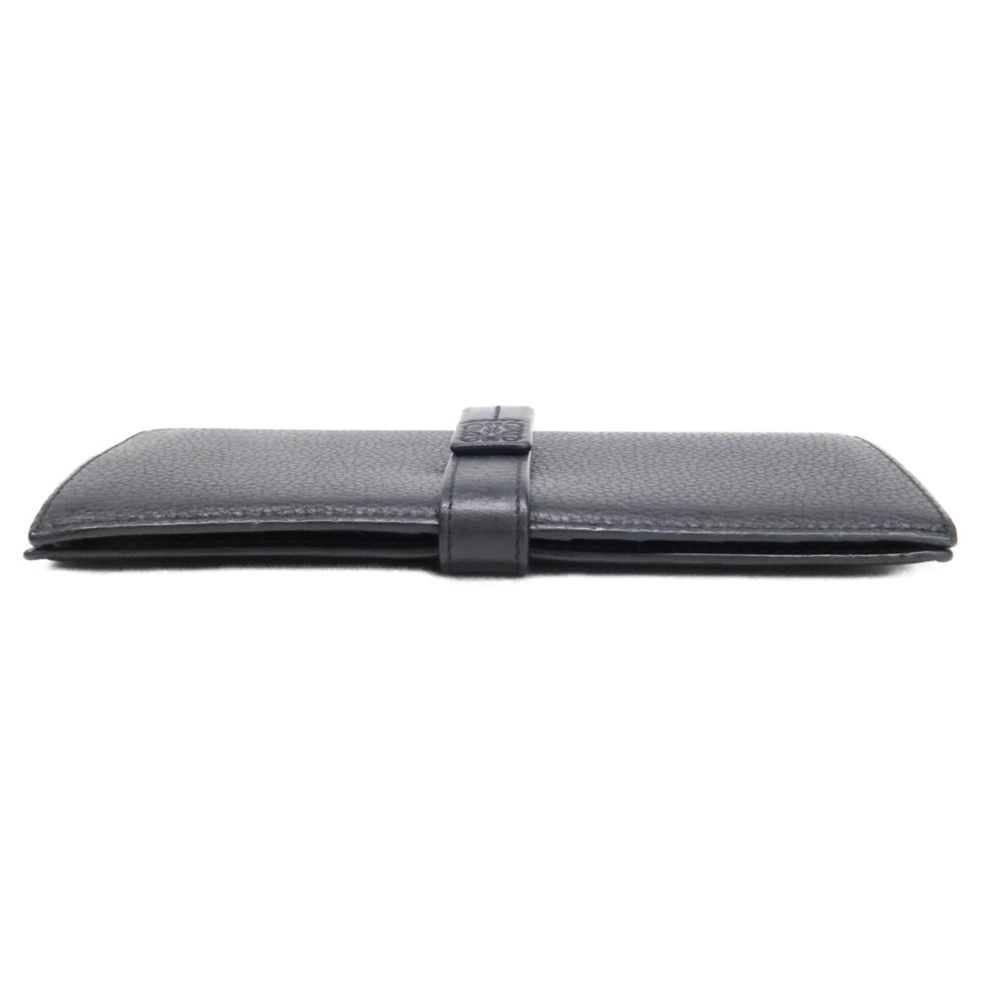 Loewe Black Leather Long Wallet (Bi-Fold) (Pre-Owned)