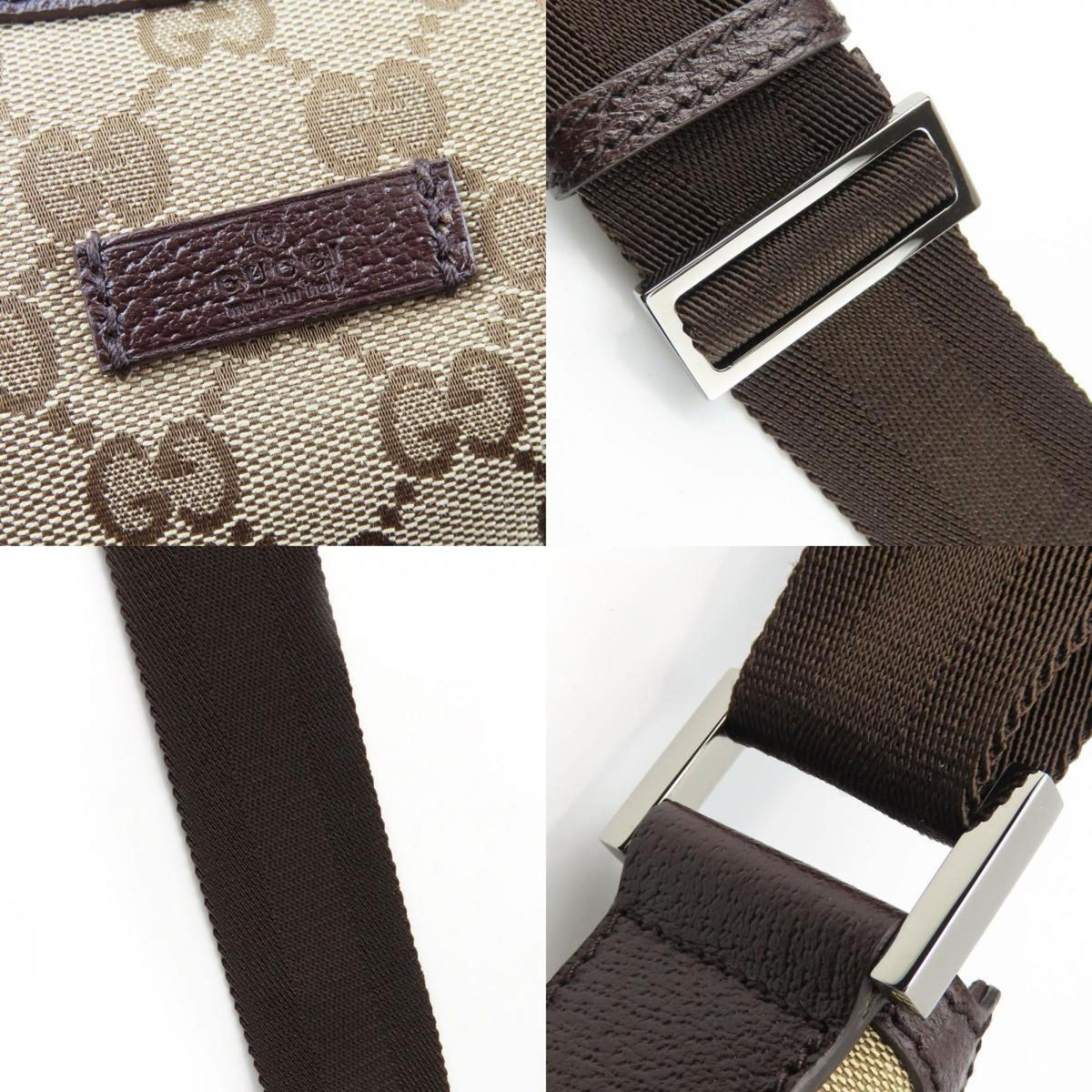 Gucci Gg Canvas Beige Brown Gg Canvas Shoulder Bag (Pre-Owned)