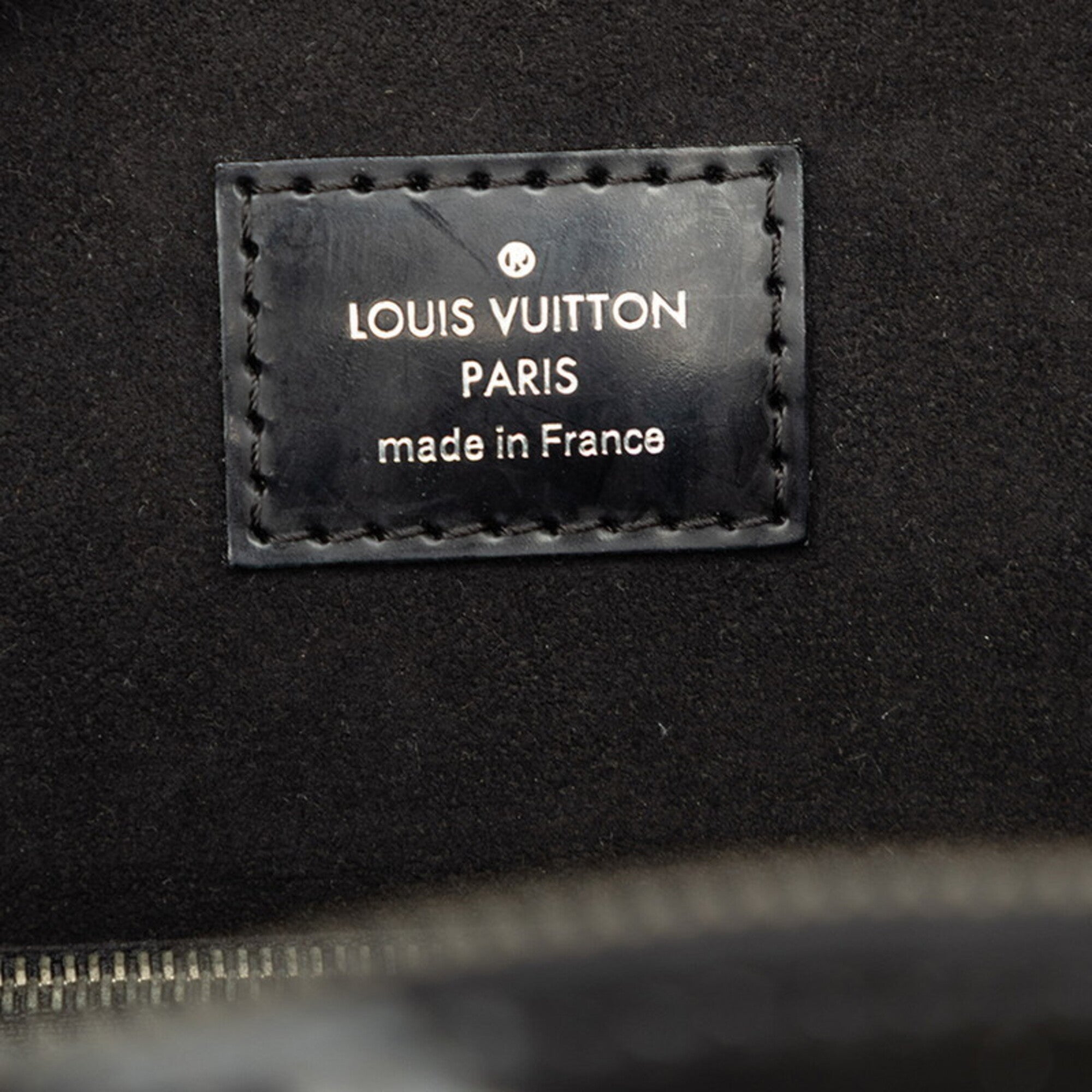 Louis Vuitton Black Noir Leather Handbag (Pre-Owned)