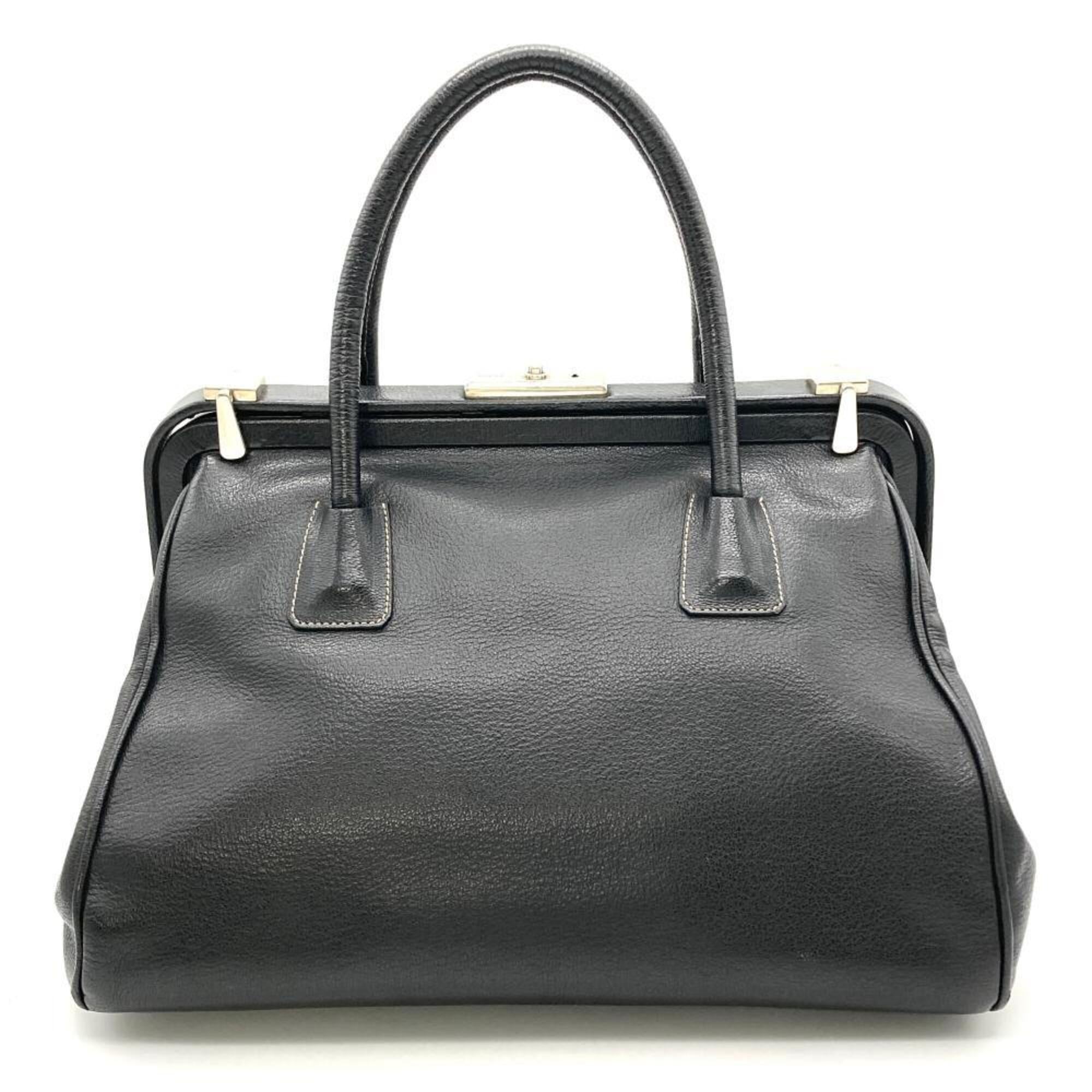 Prada Black Leather Handbag (Pre-Owned)