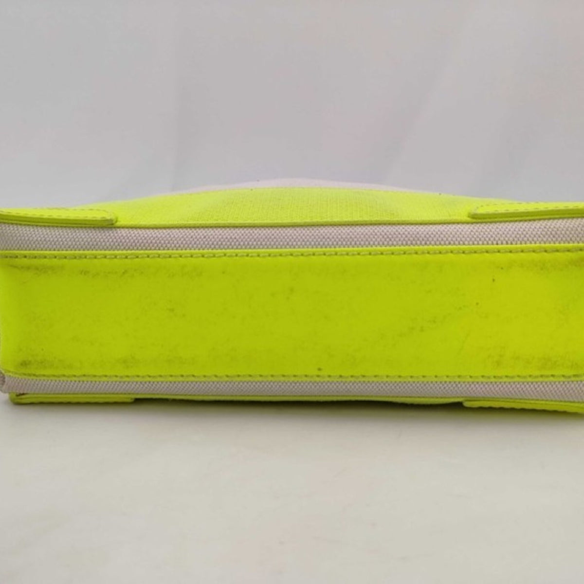Balenciaga Beige Yellow Canvas Leather Handbag Shoulder Bag (Pre-Owned)