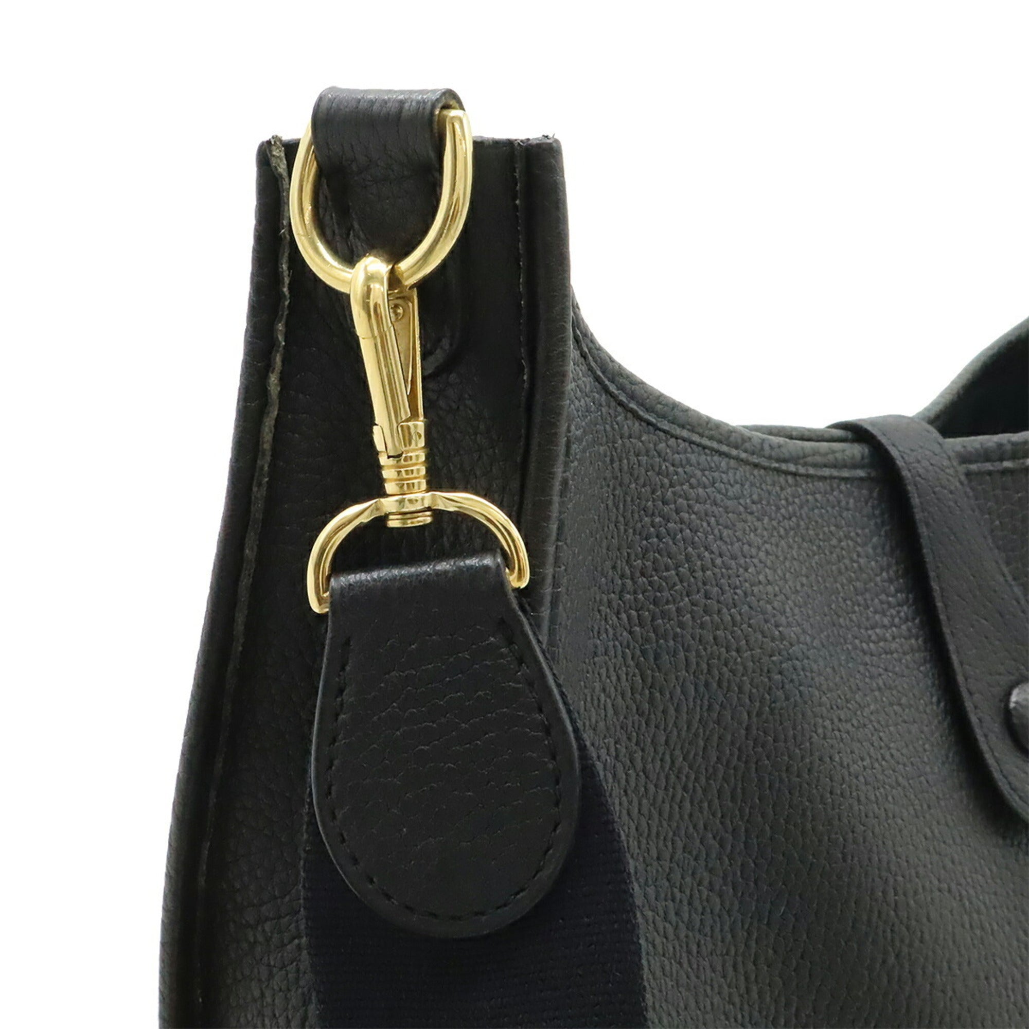 Hermes Black Togo Leather Shoulder Bag (Pre-Owned)