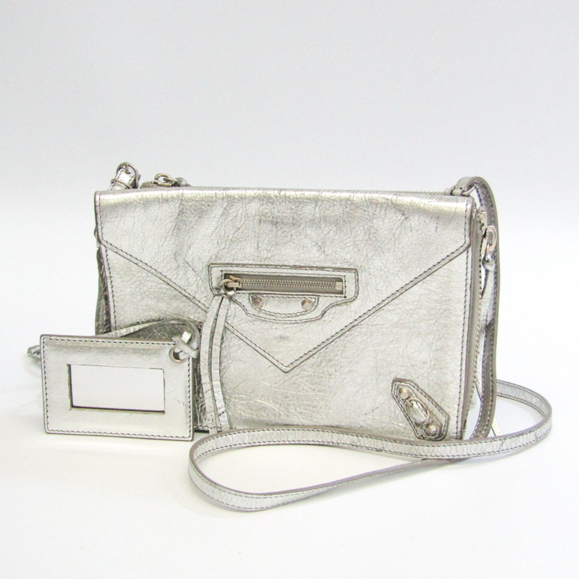 Balenciaga Silver Leather Shoulder Bag (Pre-Owned)