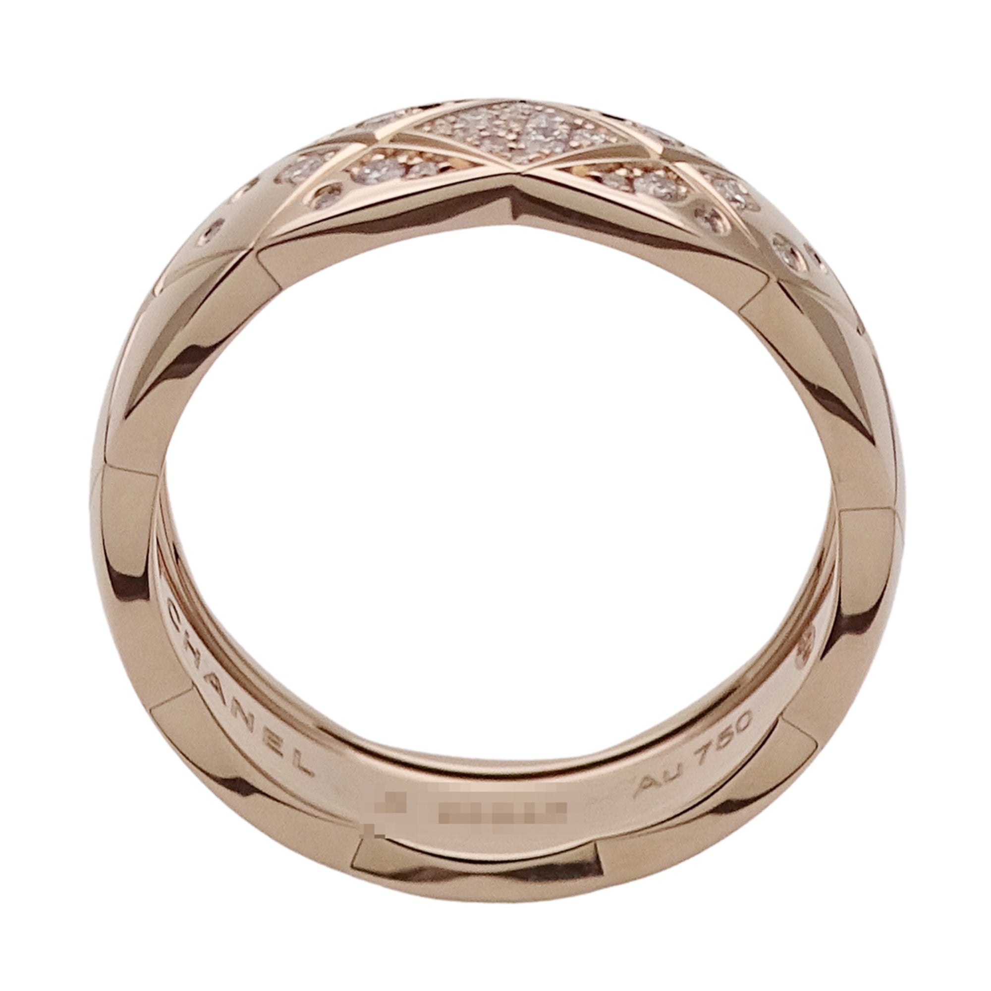 Chanel Pink Gold Pink Gold (18K) Band Ring (Pre-Owned)