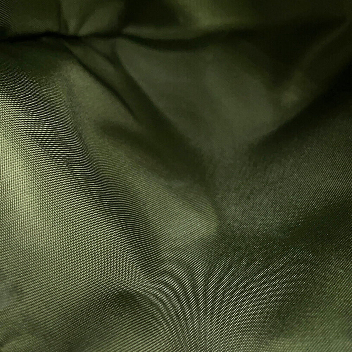 Prada Saffiano Green Nylon Leather Handbag Shoulder Bag (Pre-Owned)