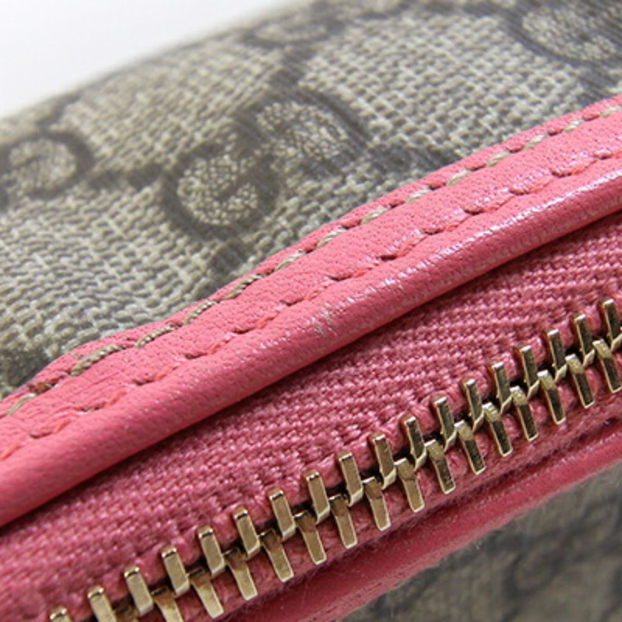Gucci Beige Pink Pvc Leather Handbag Shoulder Bag (Pre-Owned)