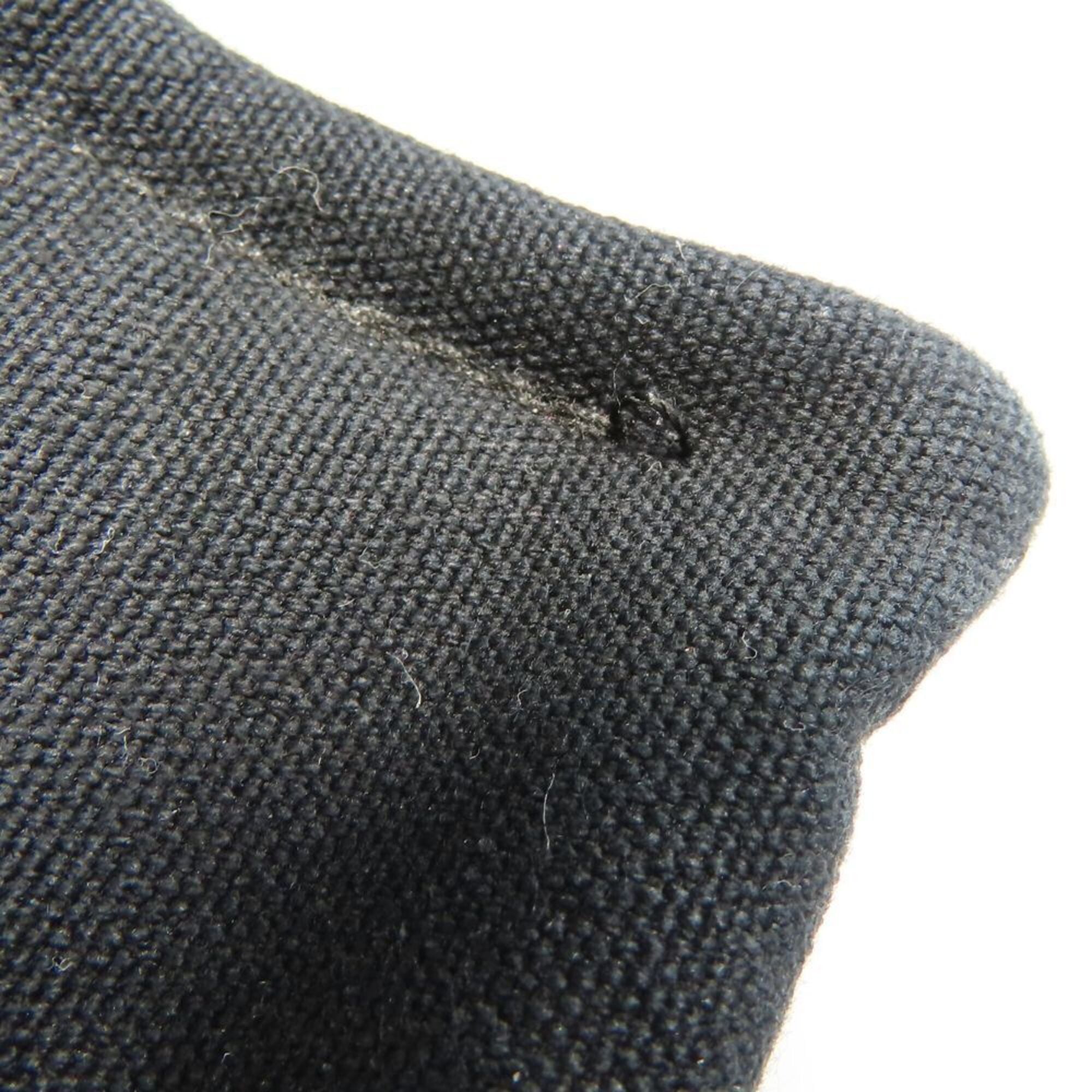 Hermes Black Navy Canvas Tote Bag (Pre-Owned)