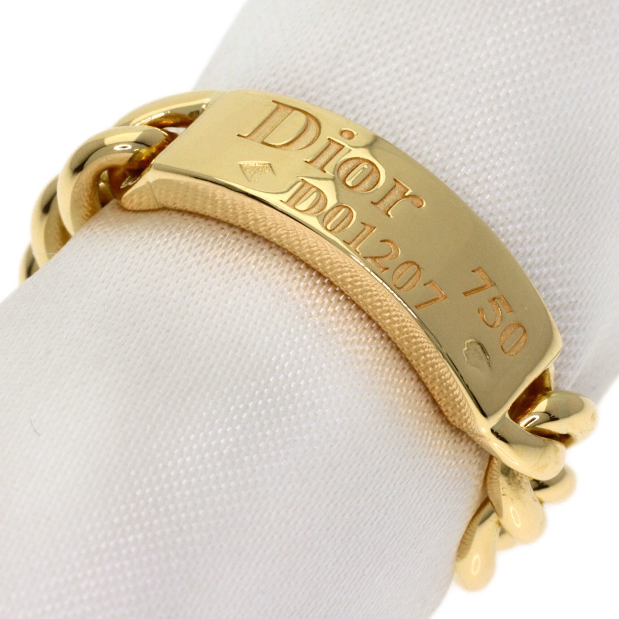 Christian Dior Gold Yellow Gold (18K) Band Ring (Pre-Owned)