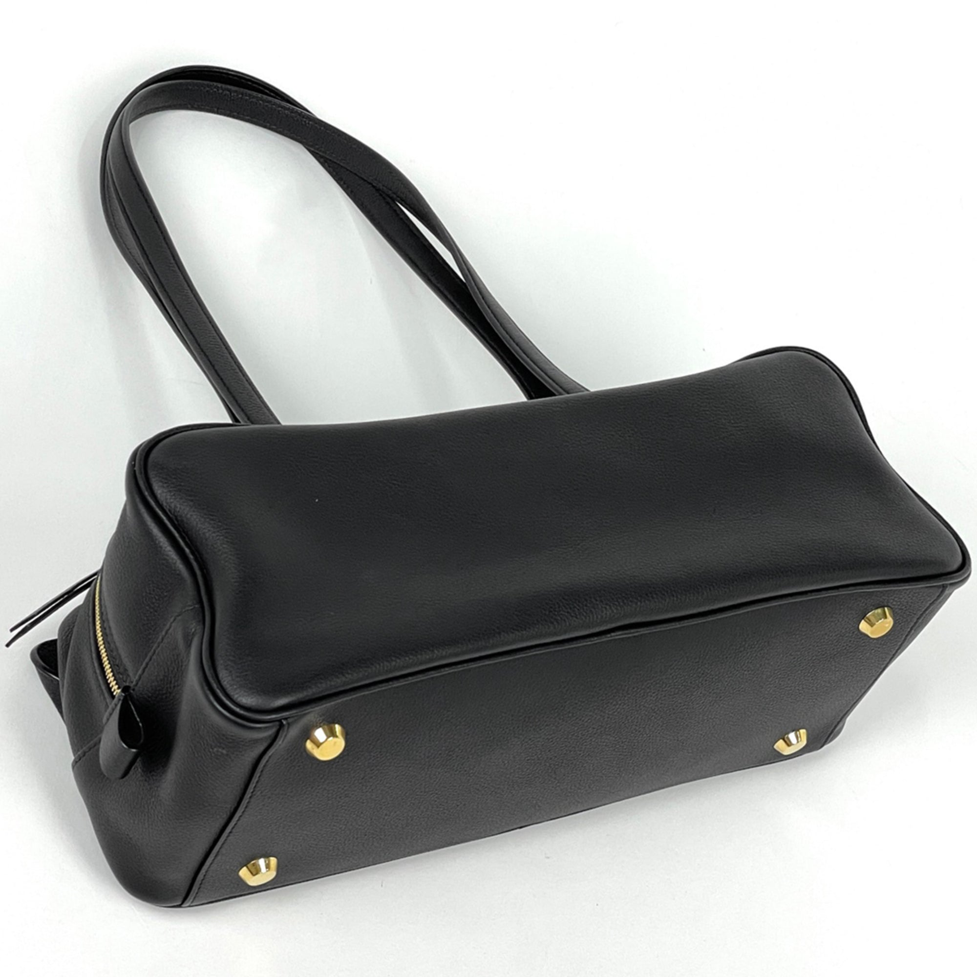 Balenciaga Black Leather Shoulder Bag (Pre-Owned)