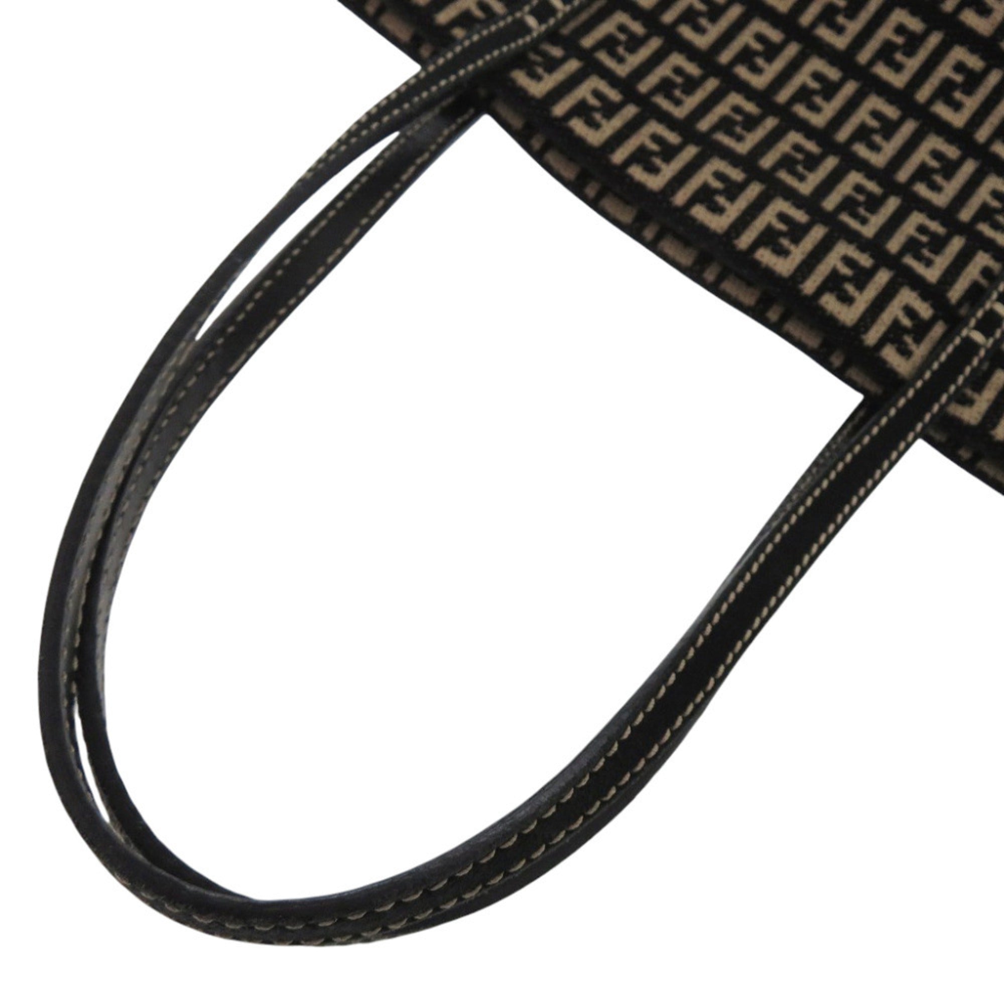 Fendi Black Canvas Handbag (Pre-Owned)