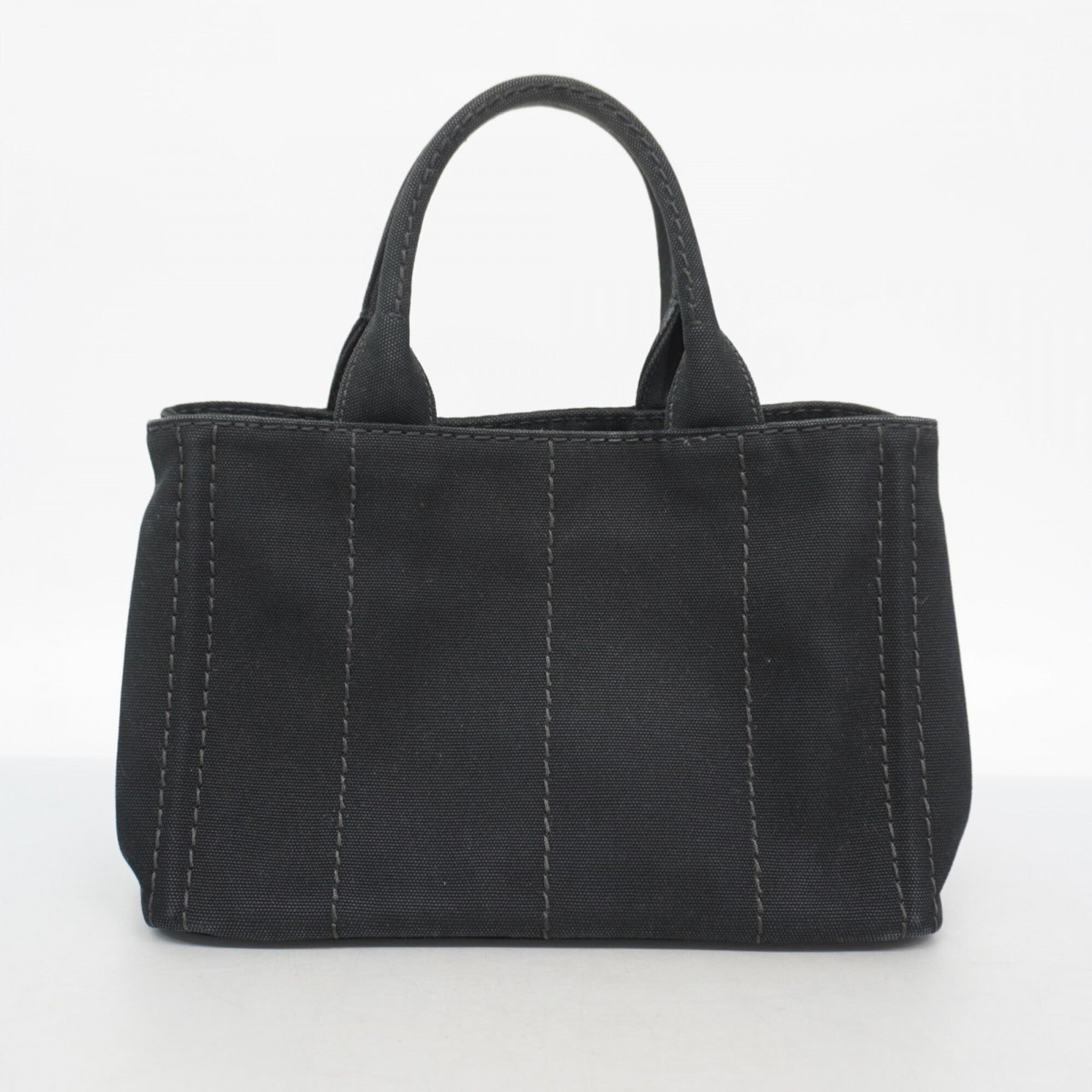 Prada Black Canvas Handbag (Pre-Owned)