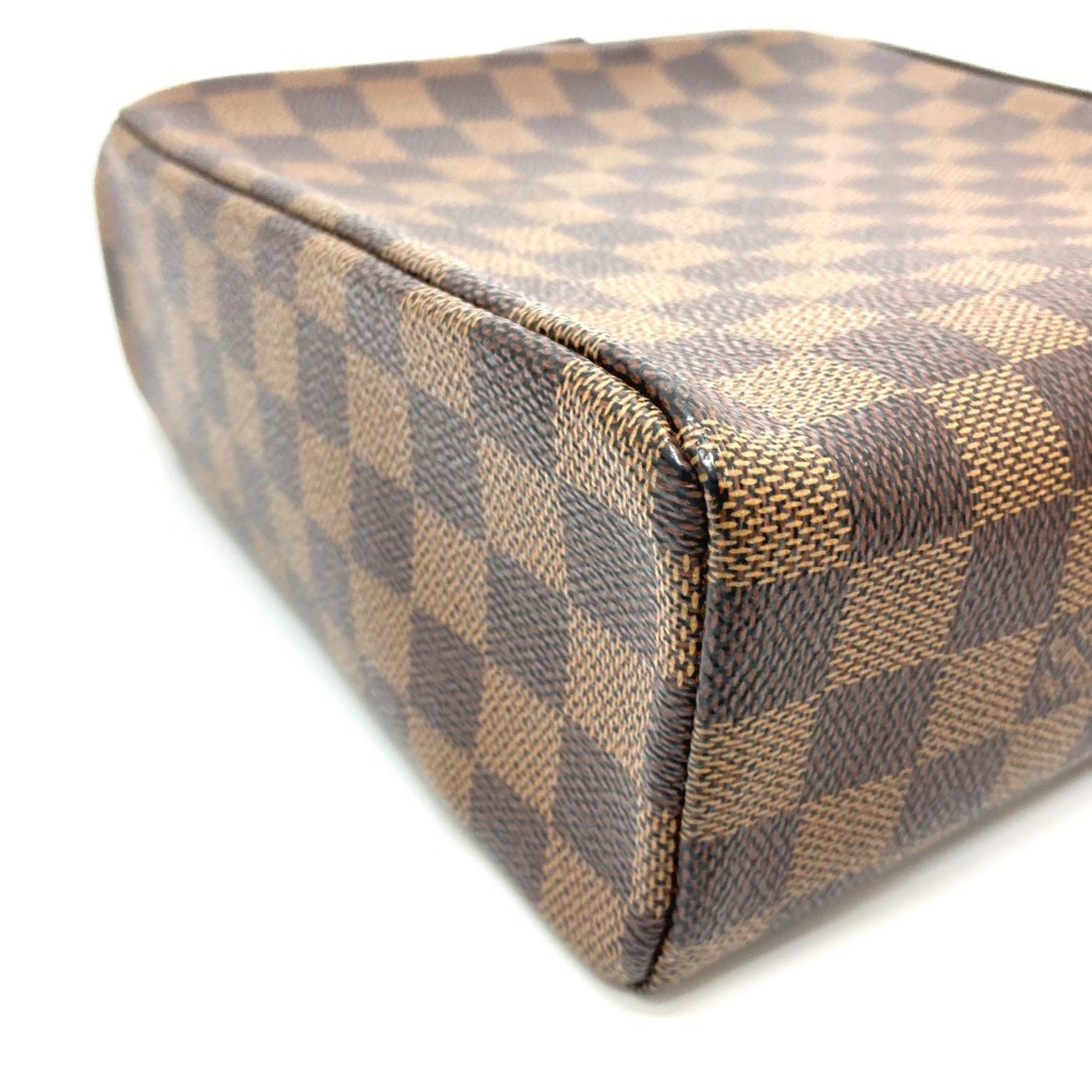 Louis Vuitton Damier Brown Ebene Damier Canvas Pochette Shoulder Bag (Pre-Owned)