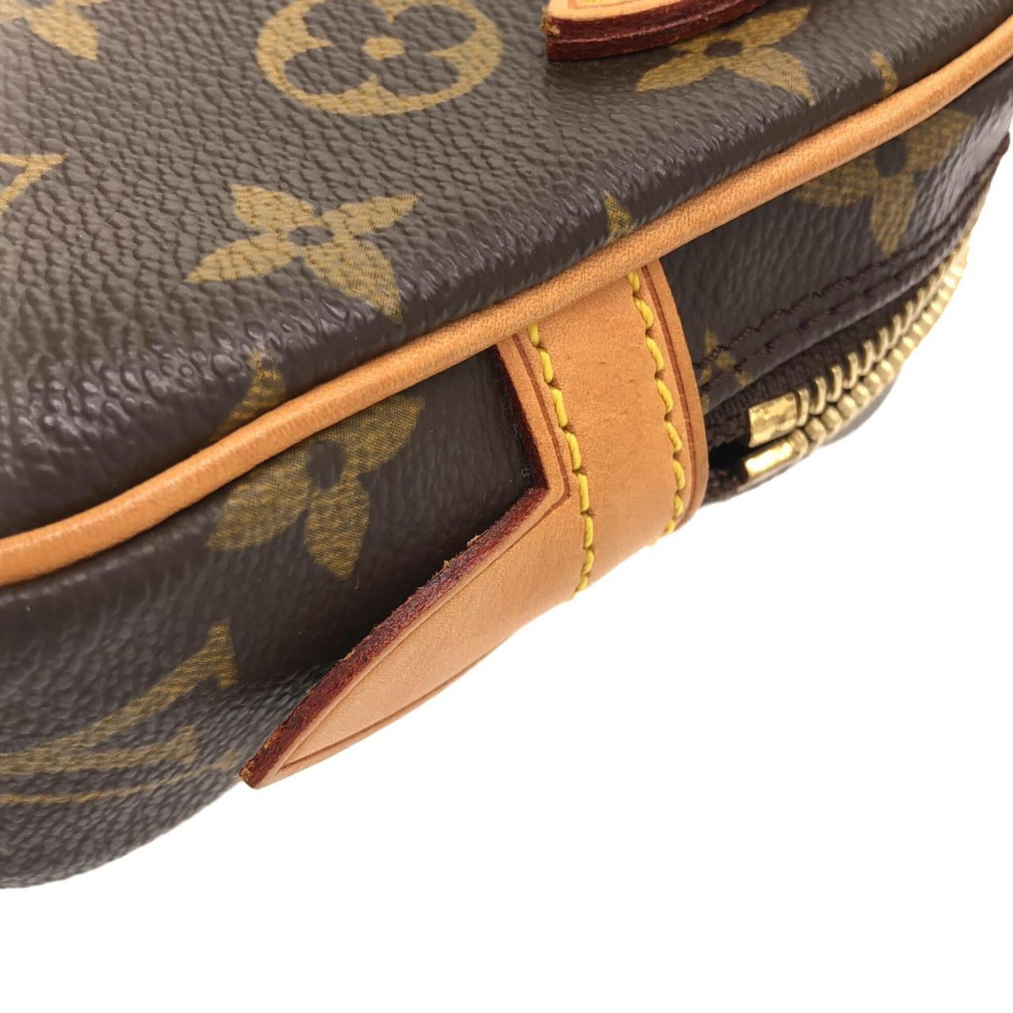 Louis Vuitton Marron Coated Canvas Shoulder Bag (Pre-Owned)
