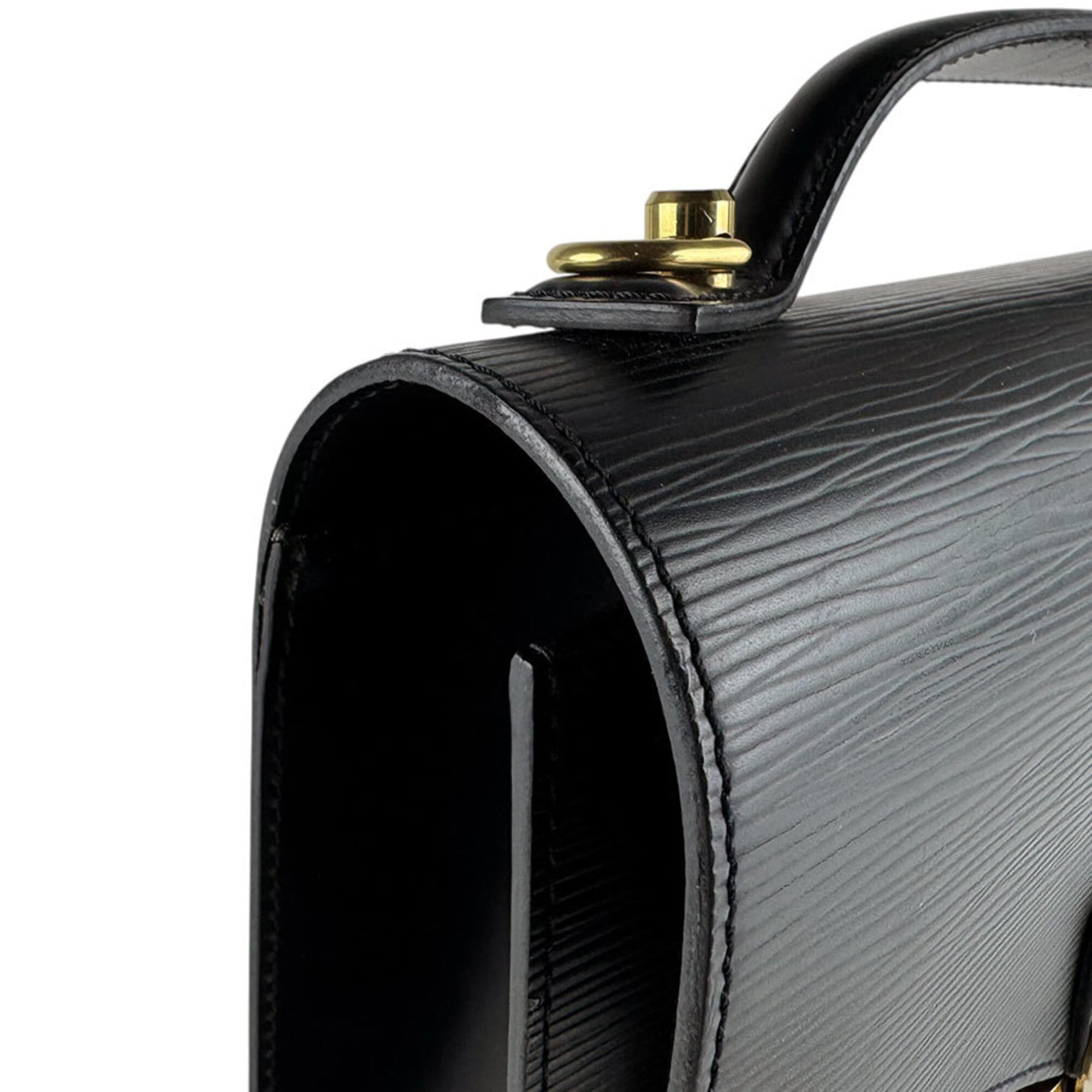 Louis Vuitton Black Epi Leather Handbag (Pre-Owned)