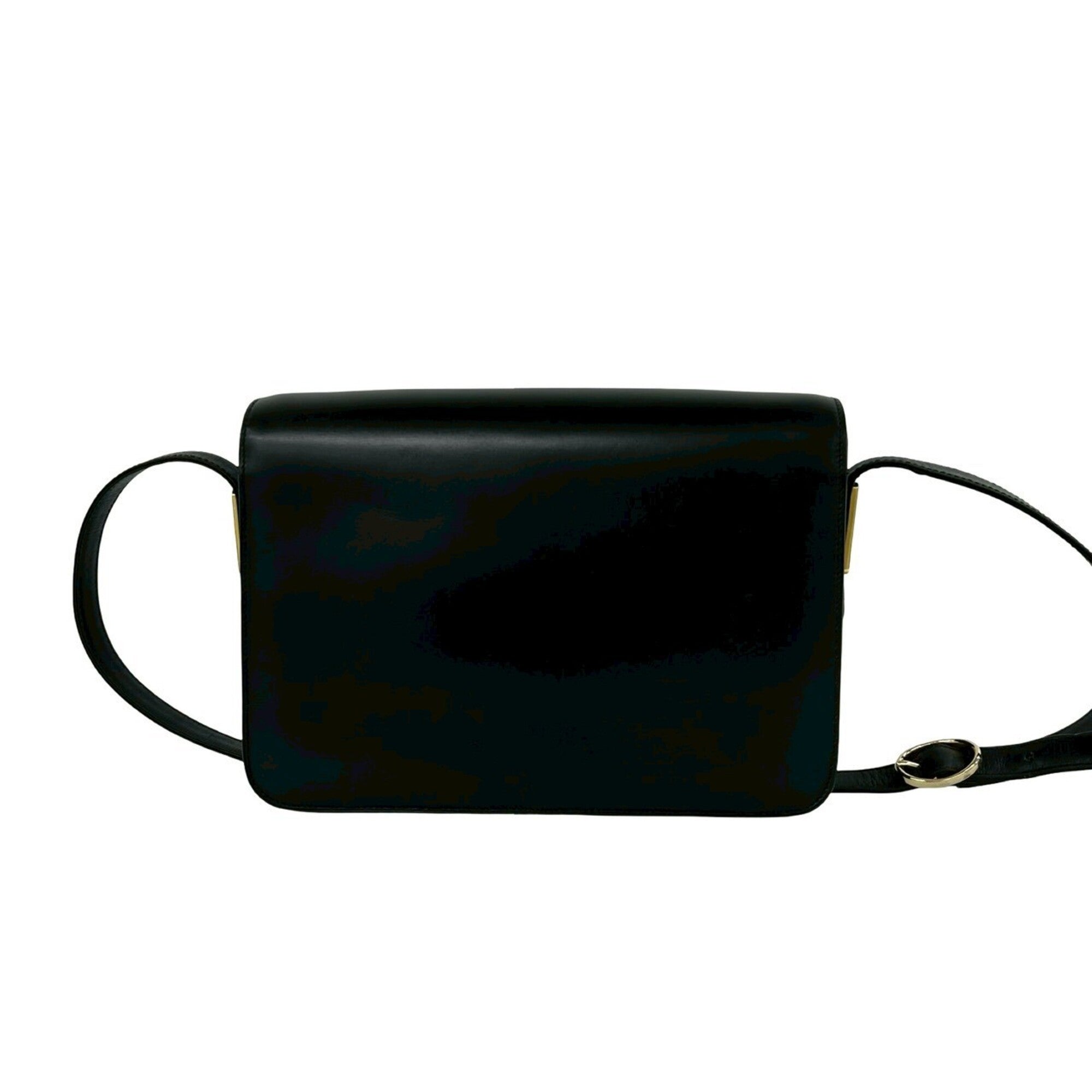 Gucci Black Leather Pochette Shoulder Bag (Pre-Owned)