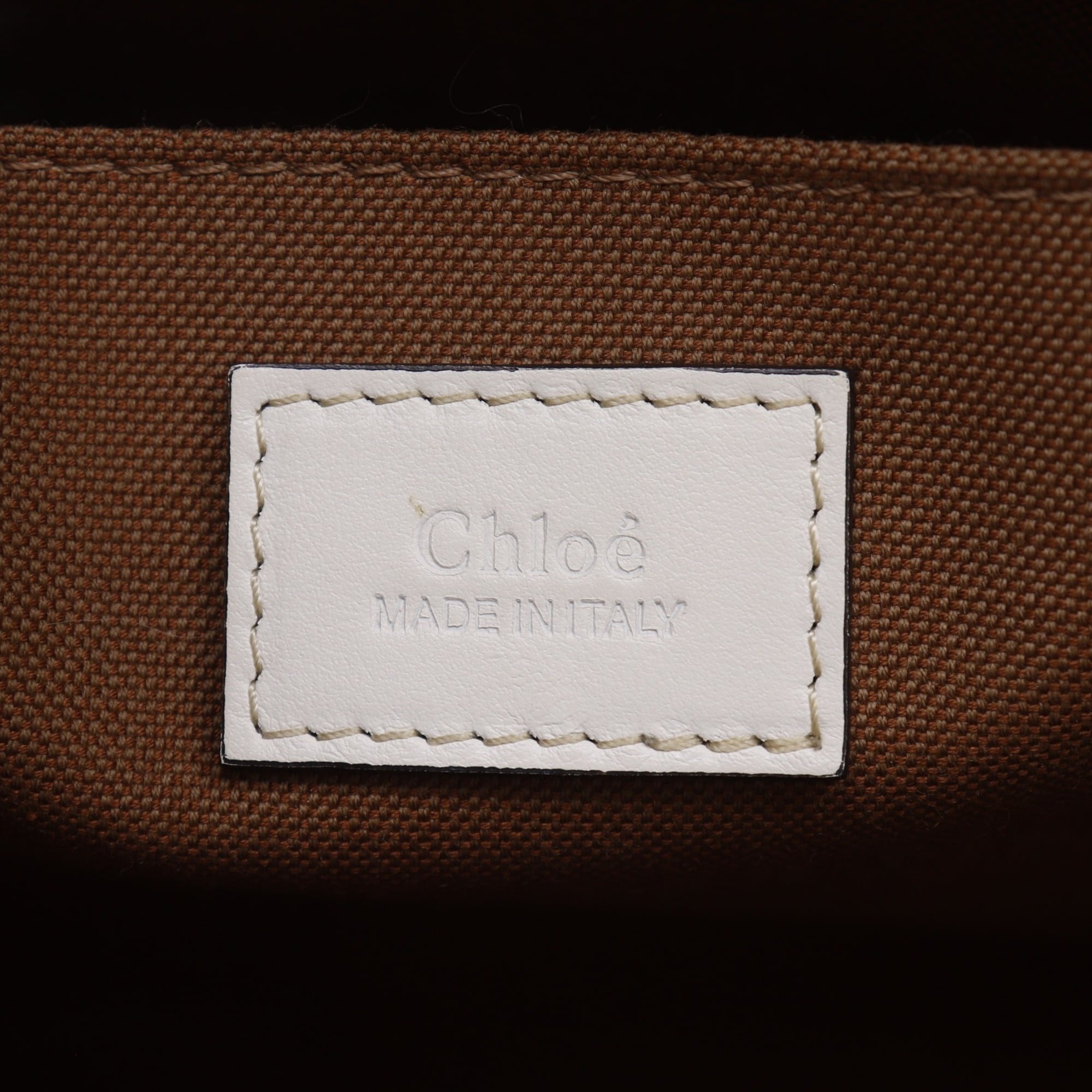 Chloé Beige Canvas Tote Bag (Pre-Owned)