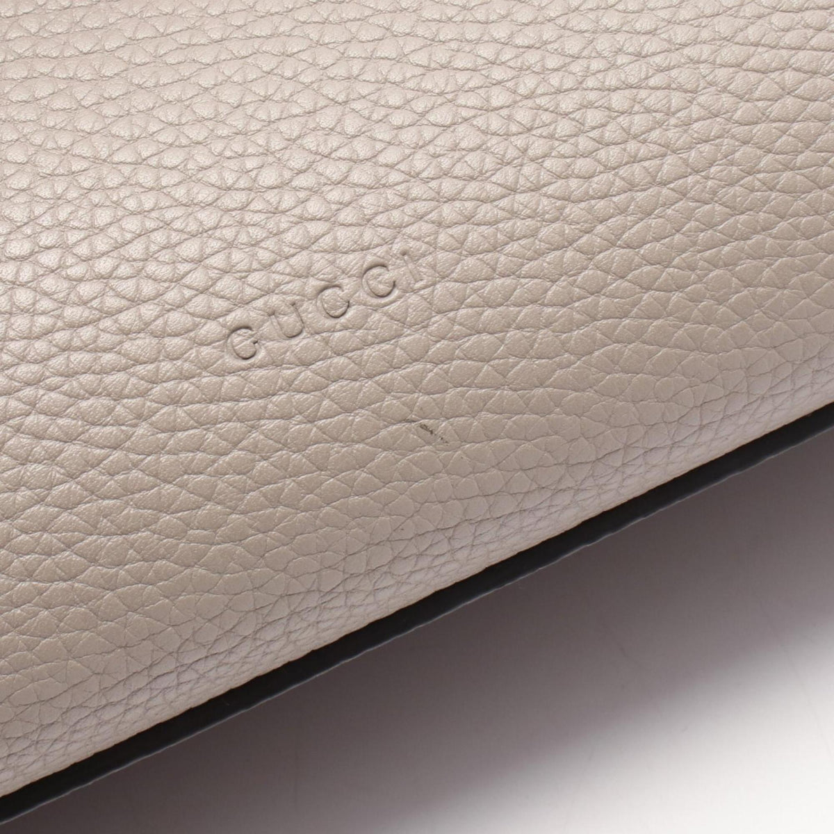 Gucci Gray Leather Handbag (Pre-Owned)