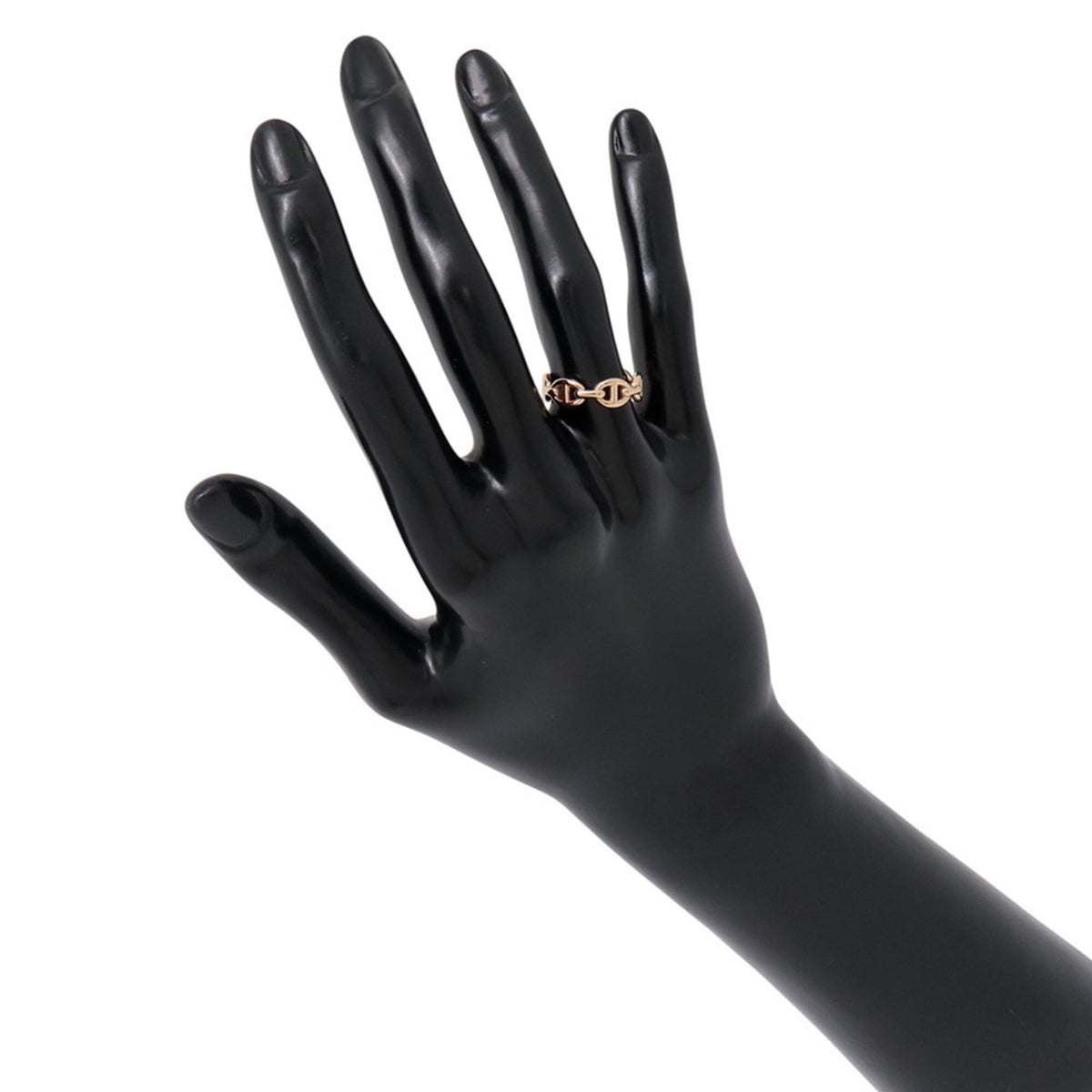 Hermes Pink Gold (18K) Band Ring (Pre-Owned)