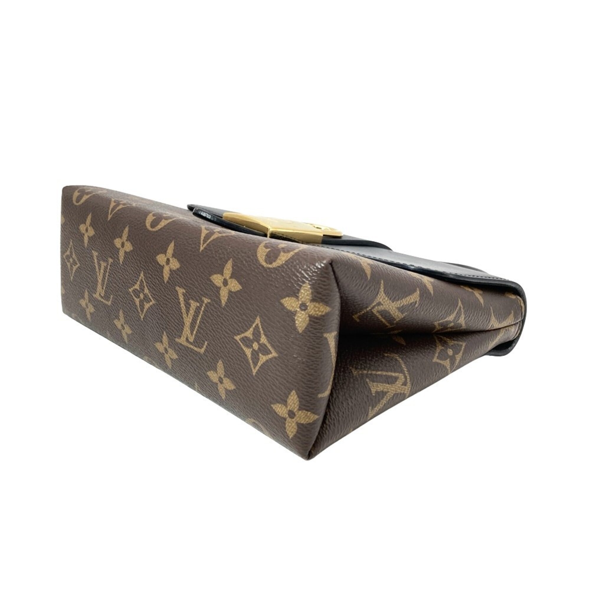 Louis Vuitton Black Noir Monogram Canvas Handbag (Pre-Owned)