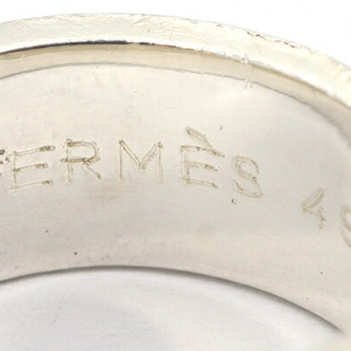 Hermes Yellow Gold (18K) Sterling Silver 925 Band Ring (Pre-Owned)