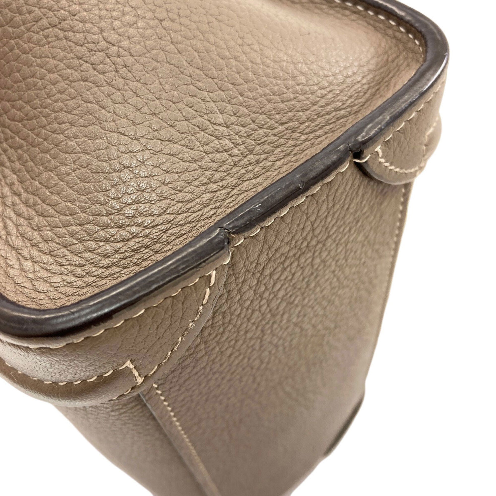 Celine Grayish Leather Handbag (Pre-Owned)